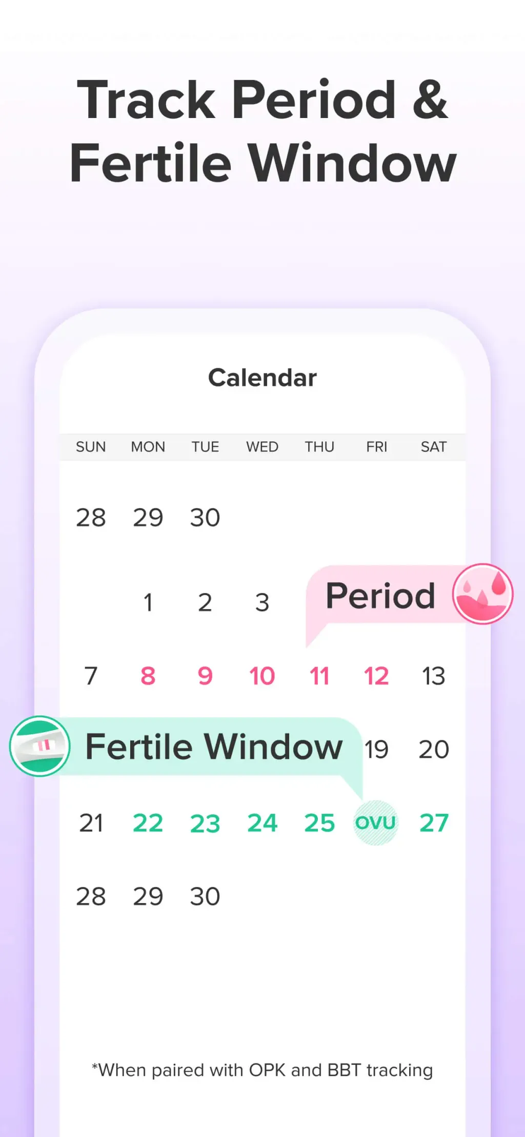 Glow Ovulation & Period App App Store screenshot 3