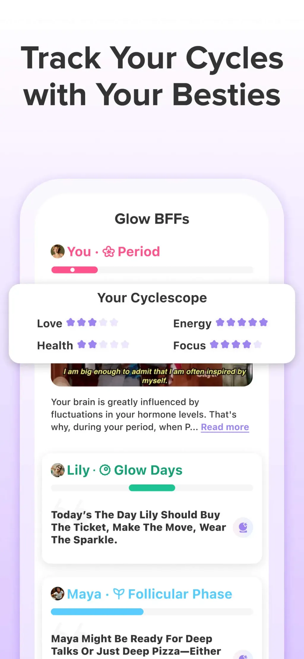 Glow Ovulation & Period App App Store screenshot 6