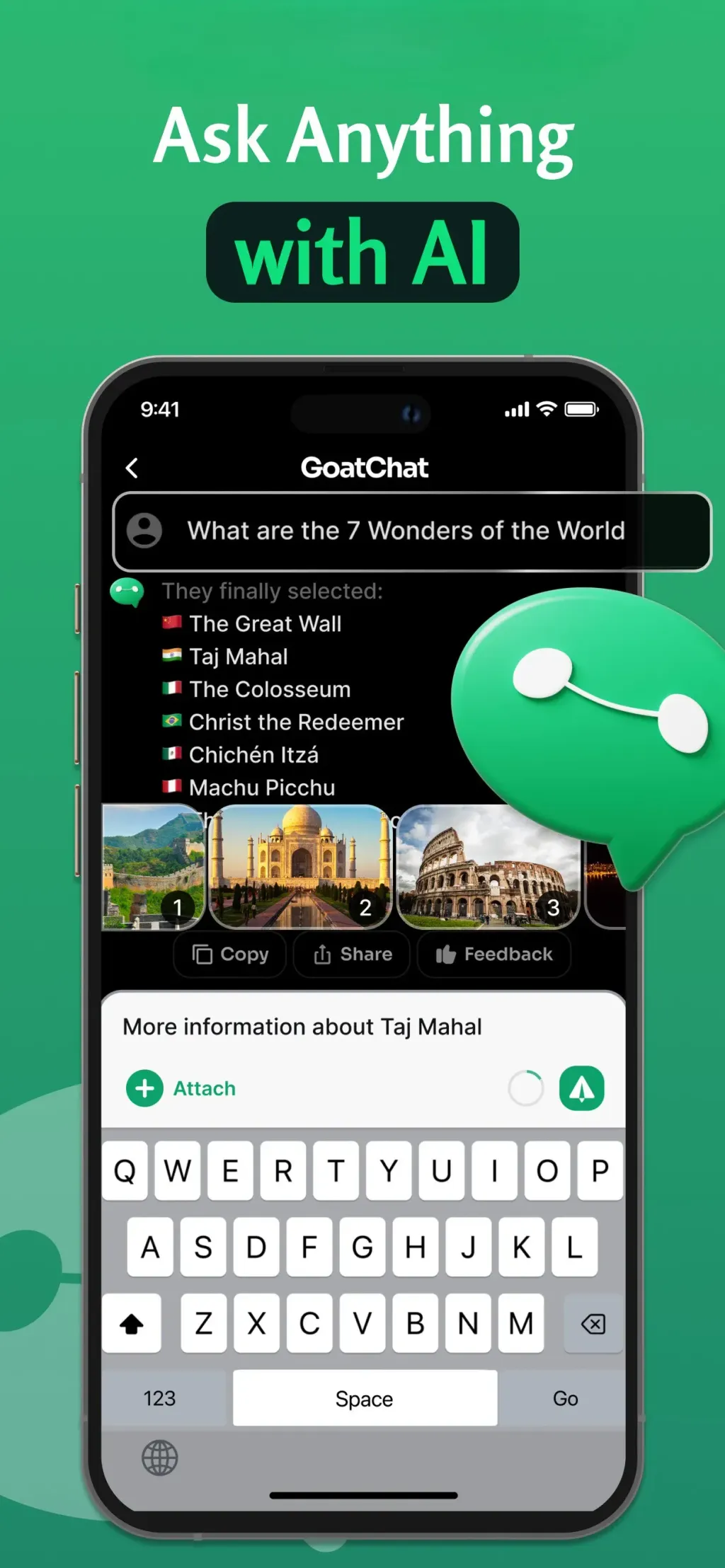 GoatChat - AI Chatbot App Store screenshot 1