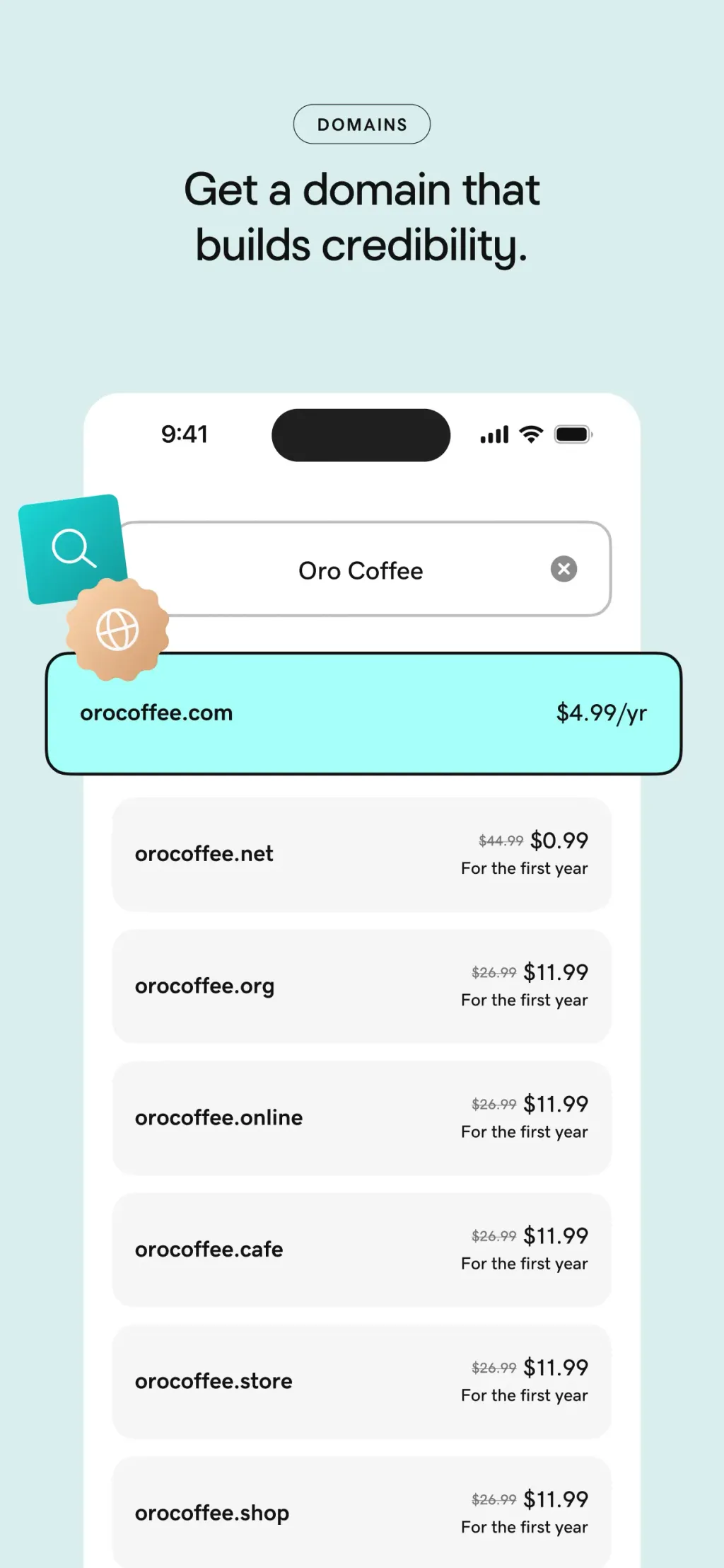 GoDaddy: Websites & Marketing App Store screenshot 1