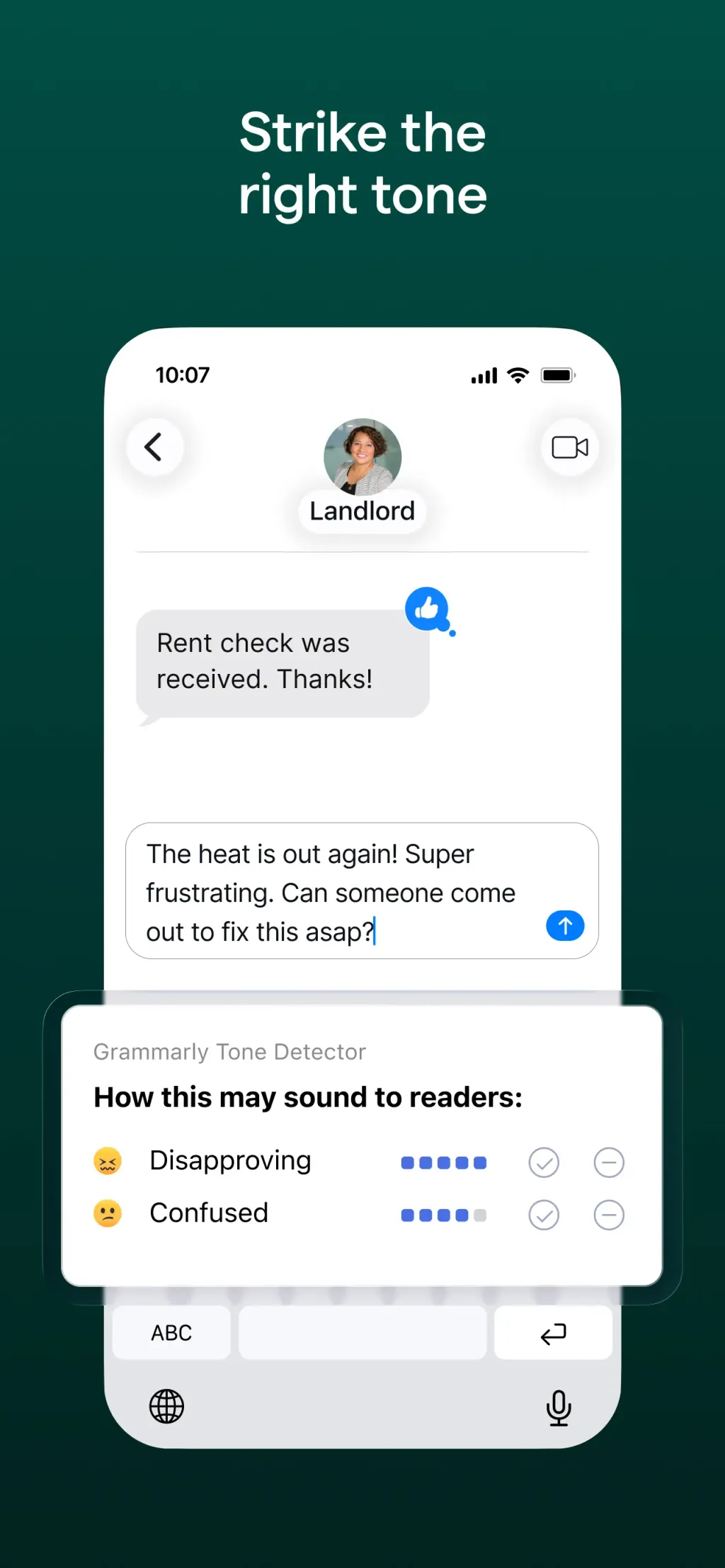 Grammarly: AI Keyboard & Notes App Store screenshot 4