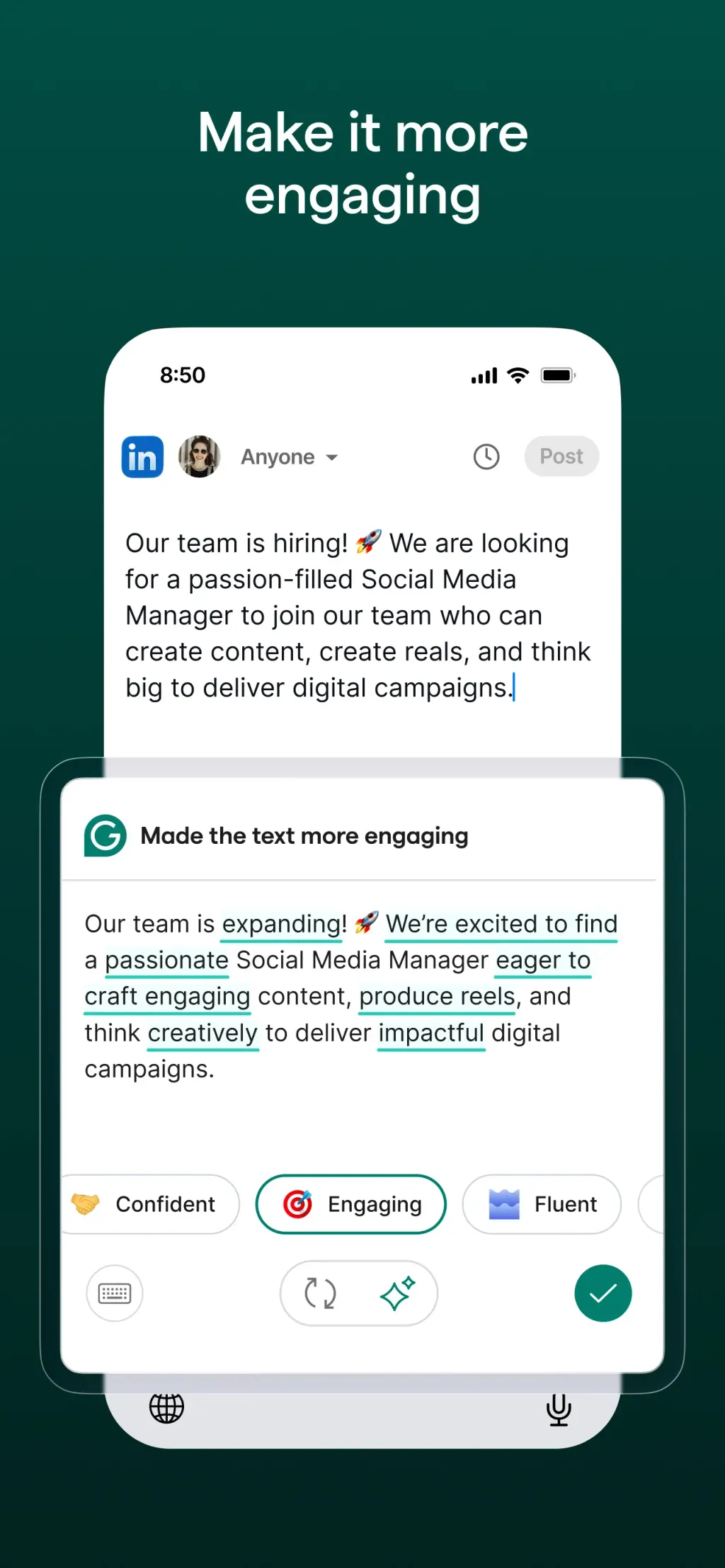 Grammarly: AI Keyboard & Notes App Store screenshot 5