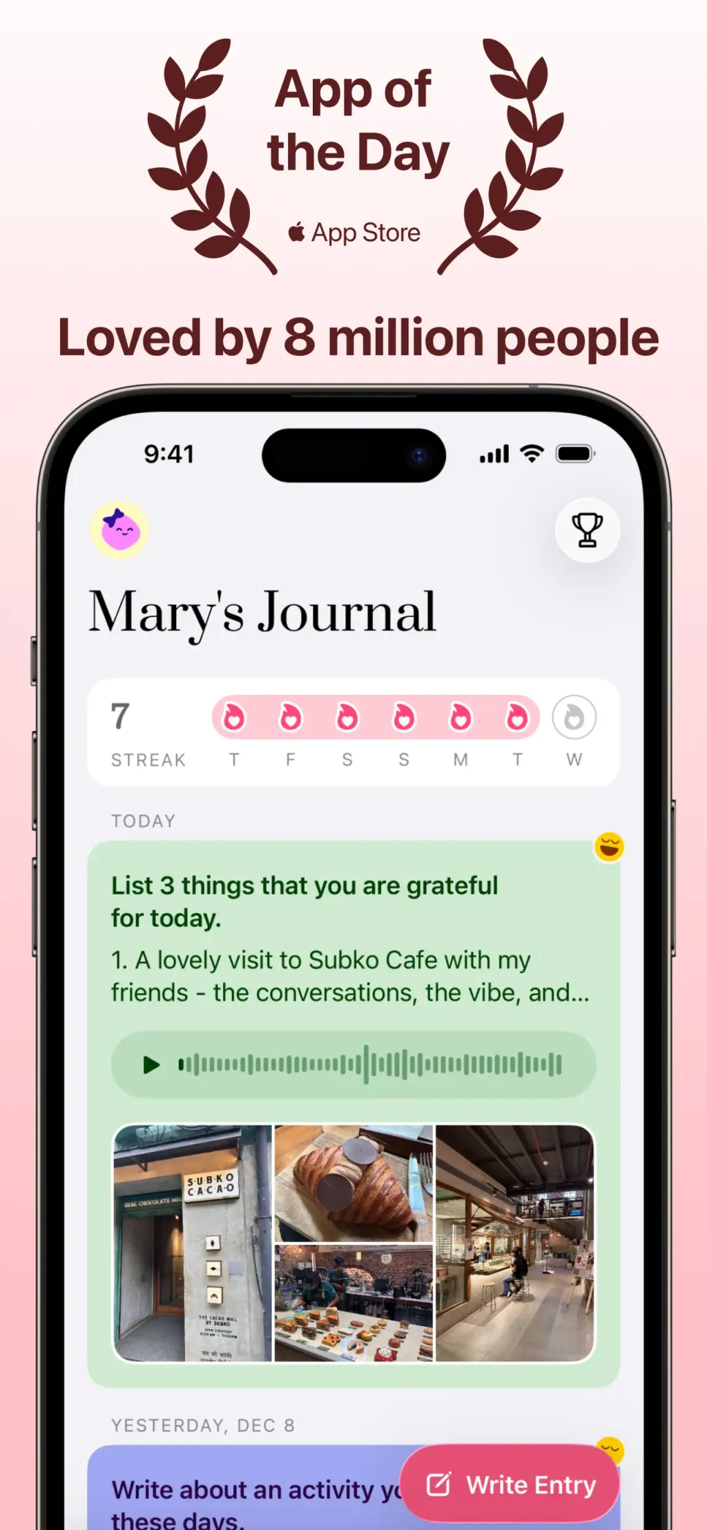 Gratitude: Self-Care Journal screenshot 1