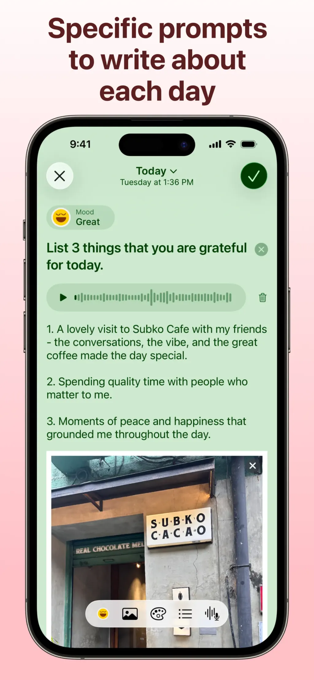 Gratitude: Self-Care Journal screenshot 1
