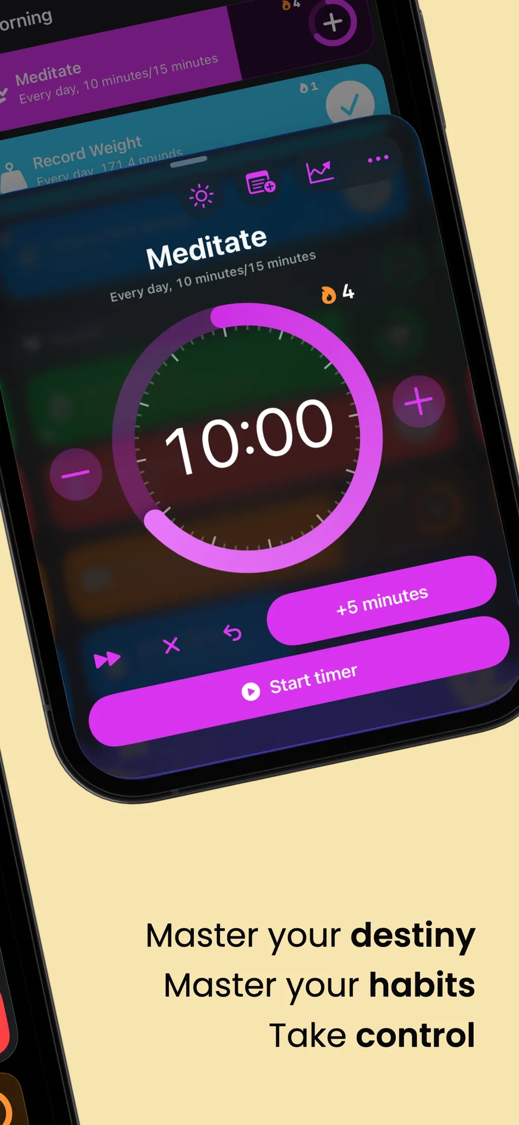 Grit: Daily Habit Tracker App Store screenshot 2