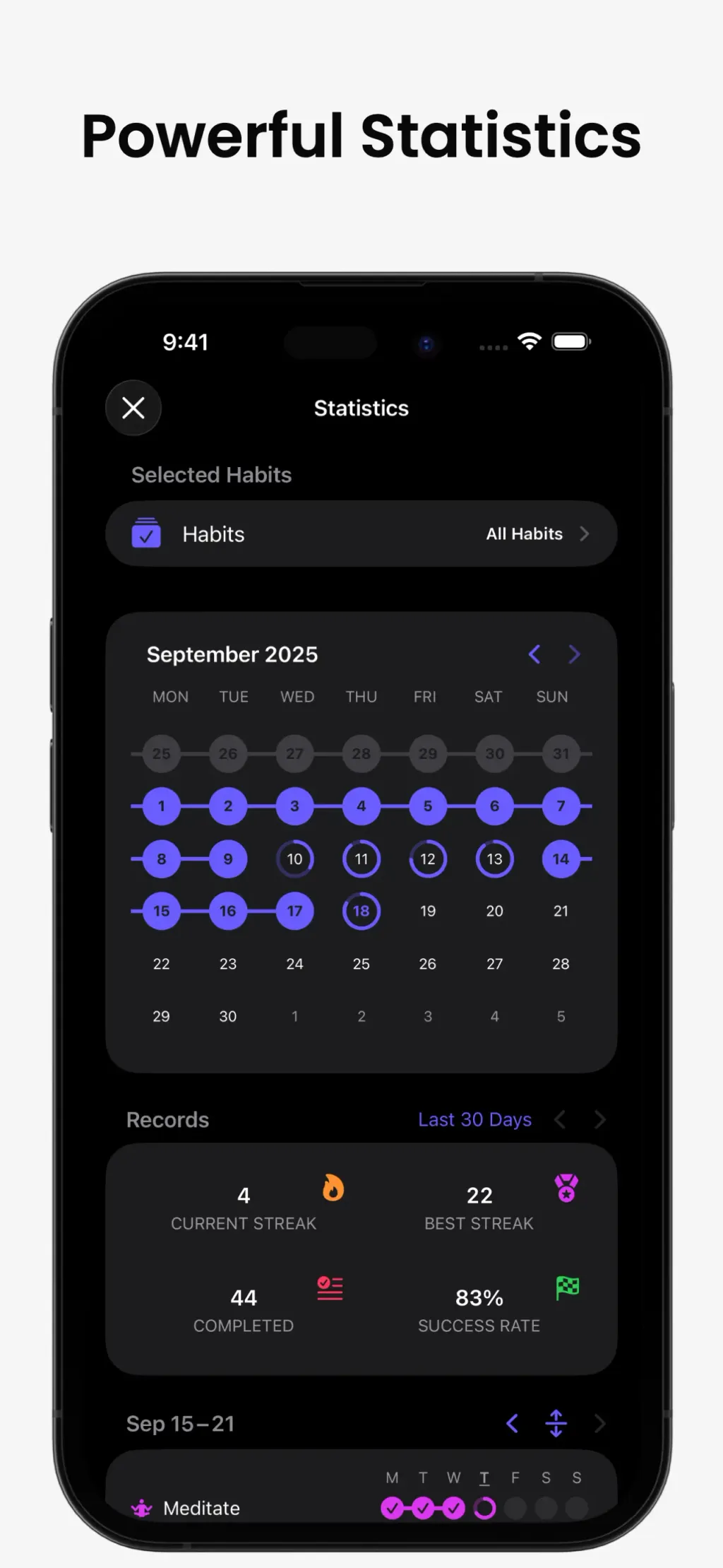 Grit: Daily Habit Tracker App Store screenshot 4