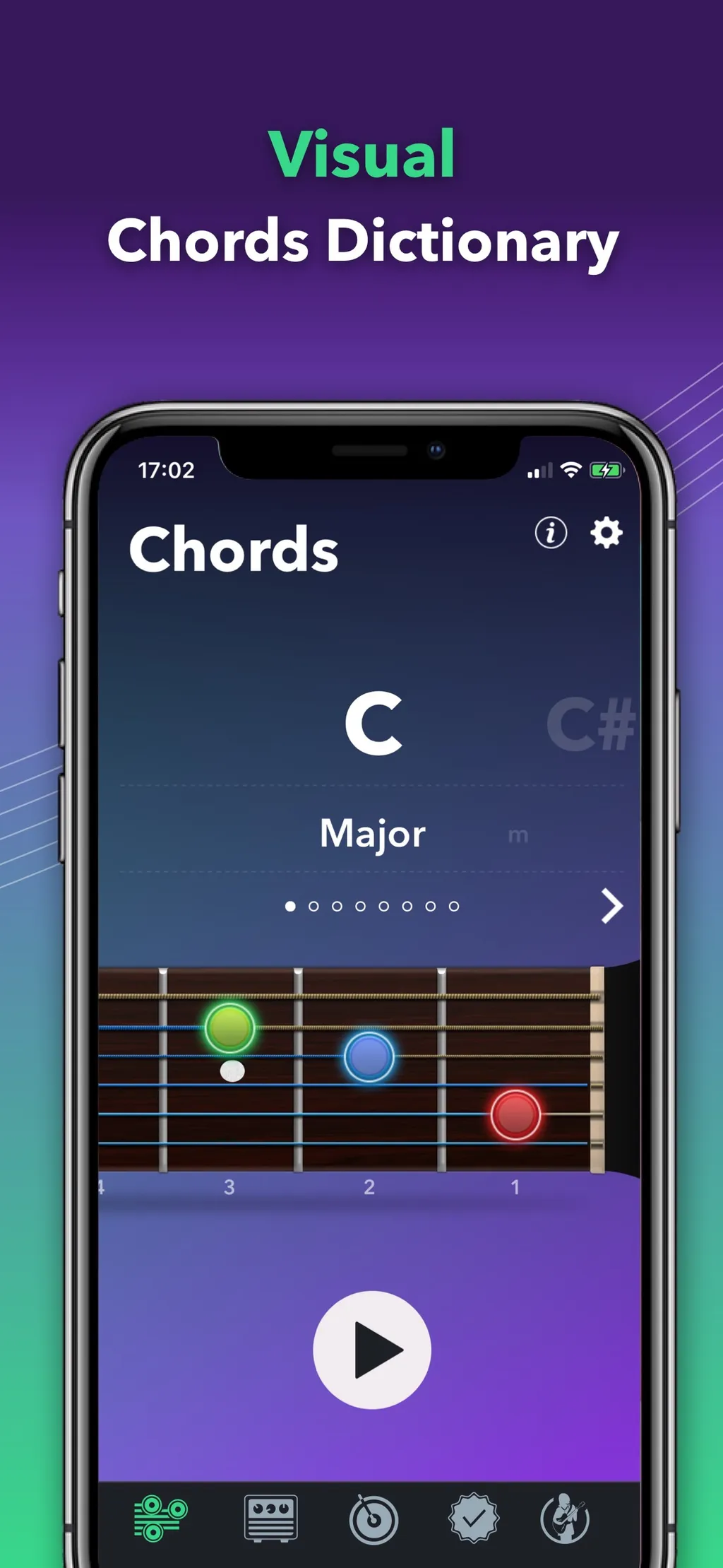 Guitar Tuner Easy tune chords App Store screenshot 5