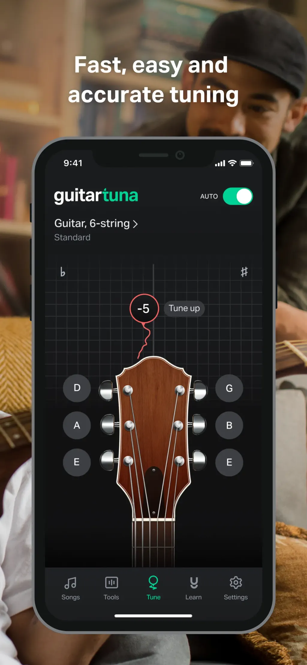 GuitarTuna: Tune & Play Guitar screenshot 2