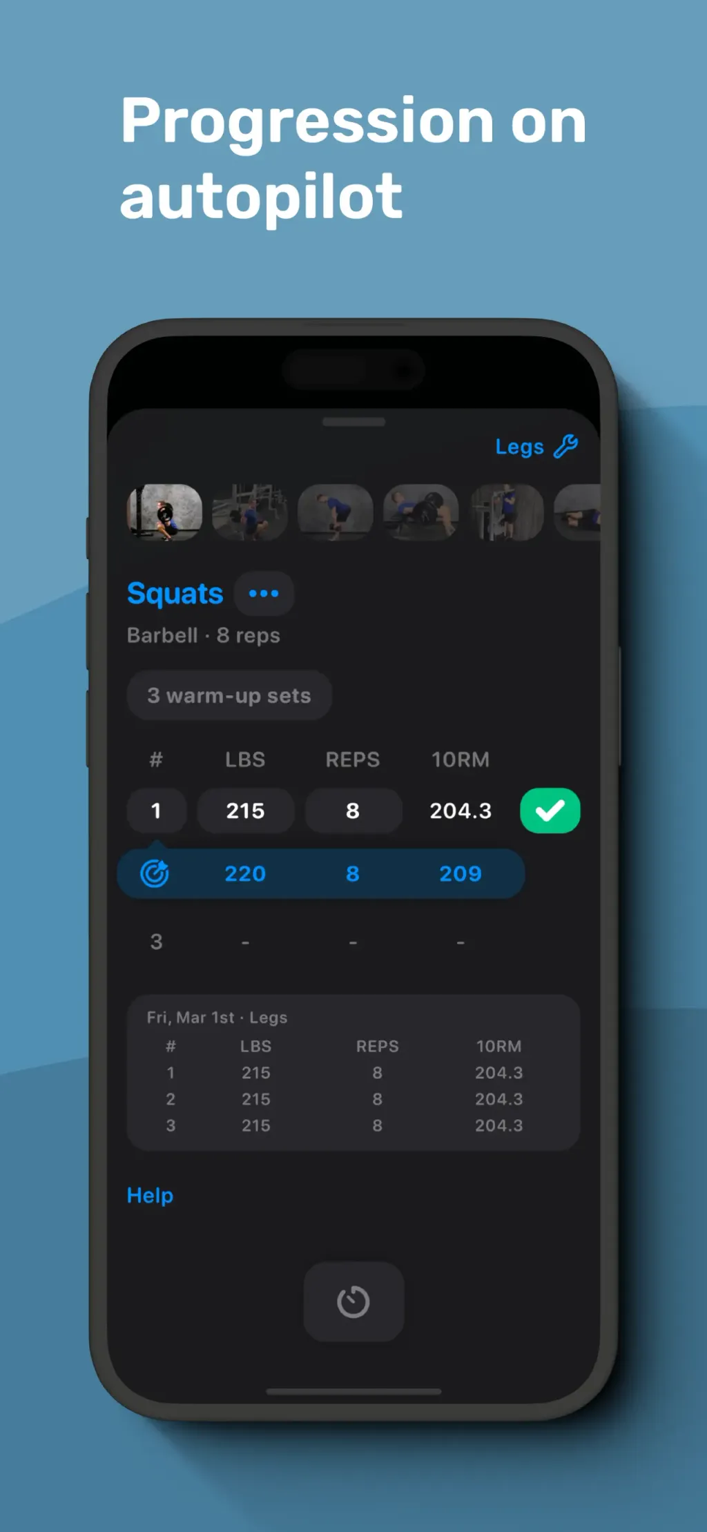 Gym Workout Alpha Progression App Store screenshot 3