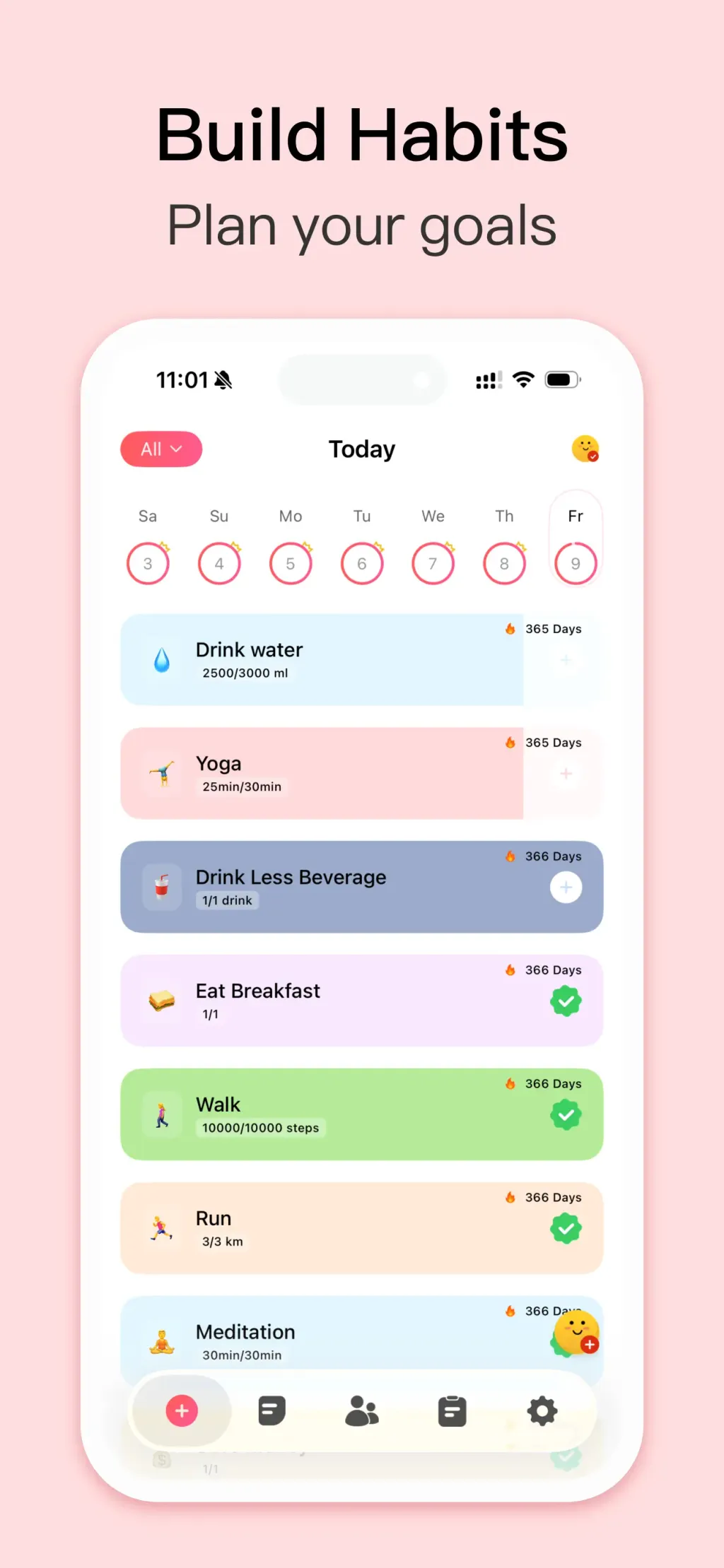 Habit Tracker App Store screenshot 1