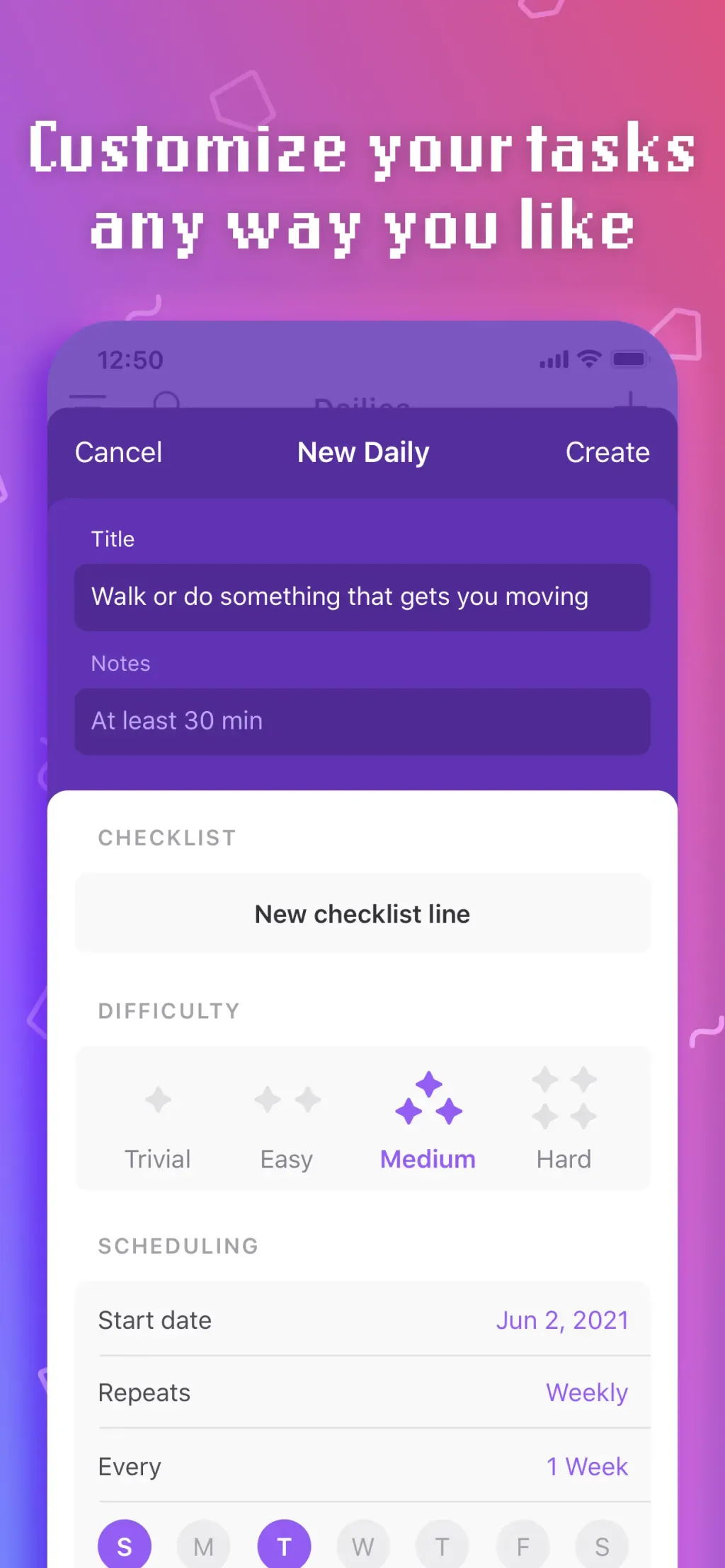 Habitica: Gamified Taskmanager App Store screenshot 3