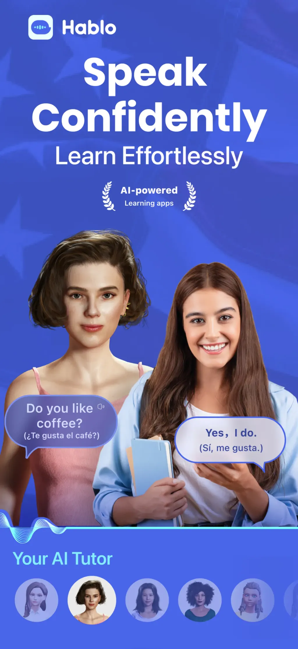 Hablo: Speak & Learn English screenshot 1