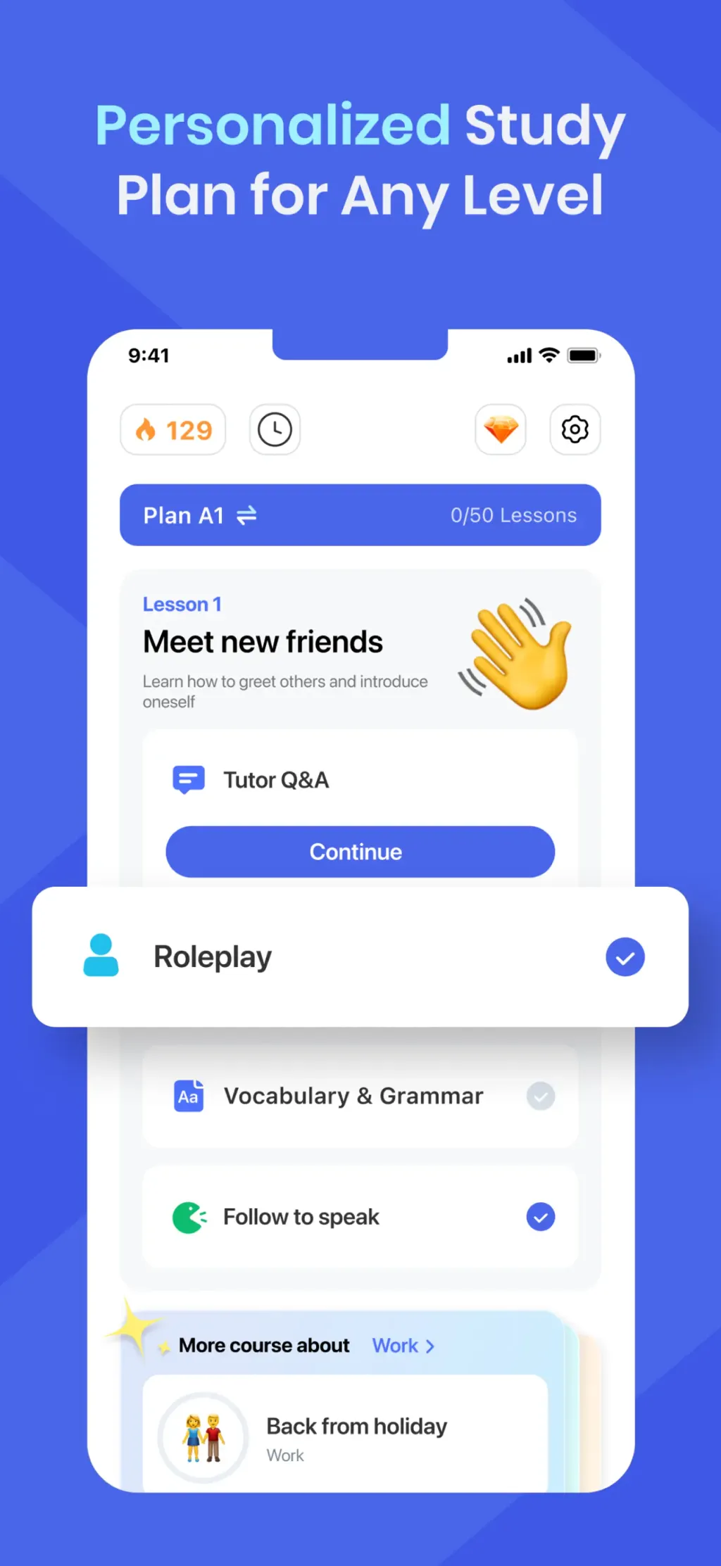 Hablo: Speak & Learn English App Store screenshot 3