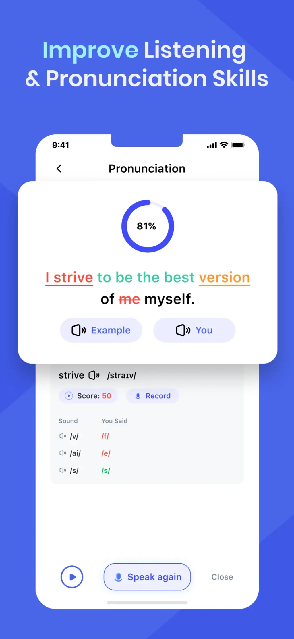 Hablo: Speak & Learn English App Store screenshot 5