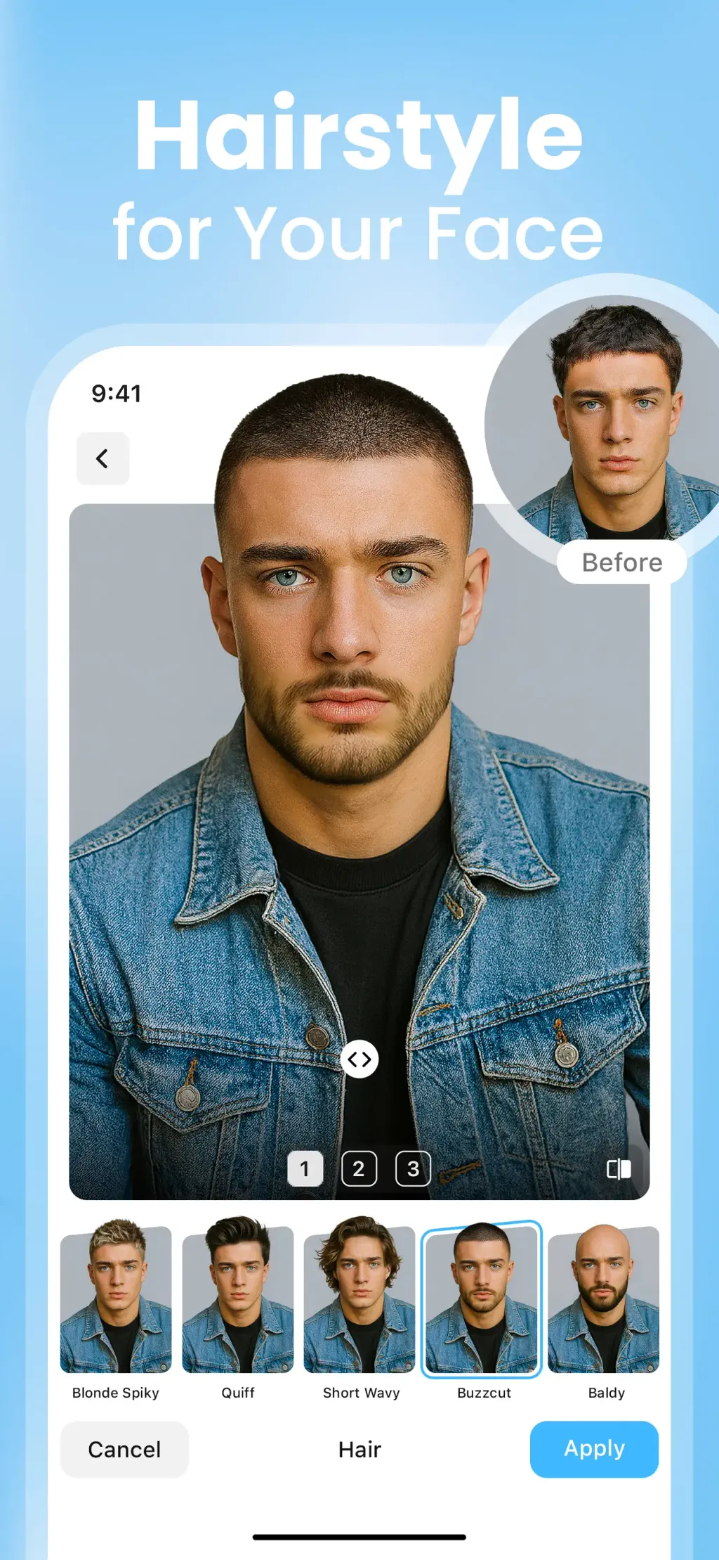 Hair AI: Hairstyle Filter, Cut screenshot 2