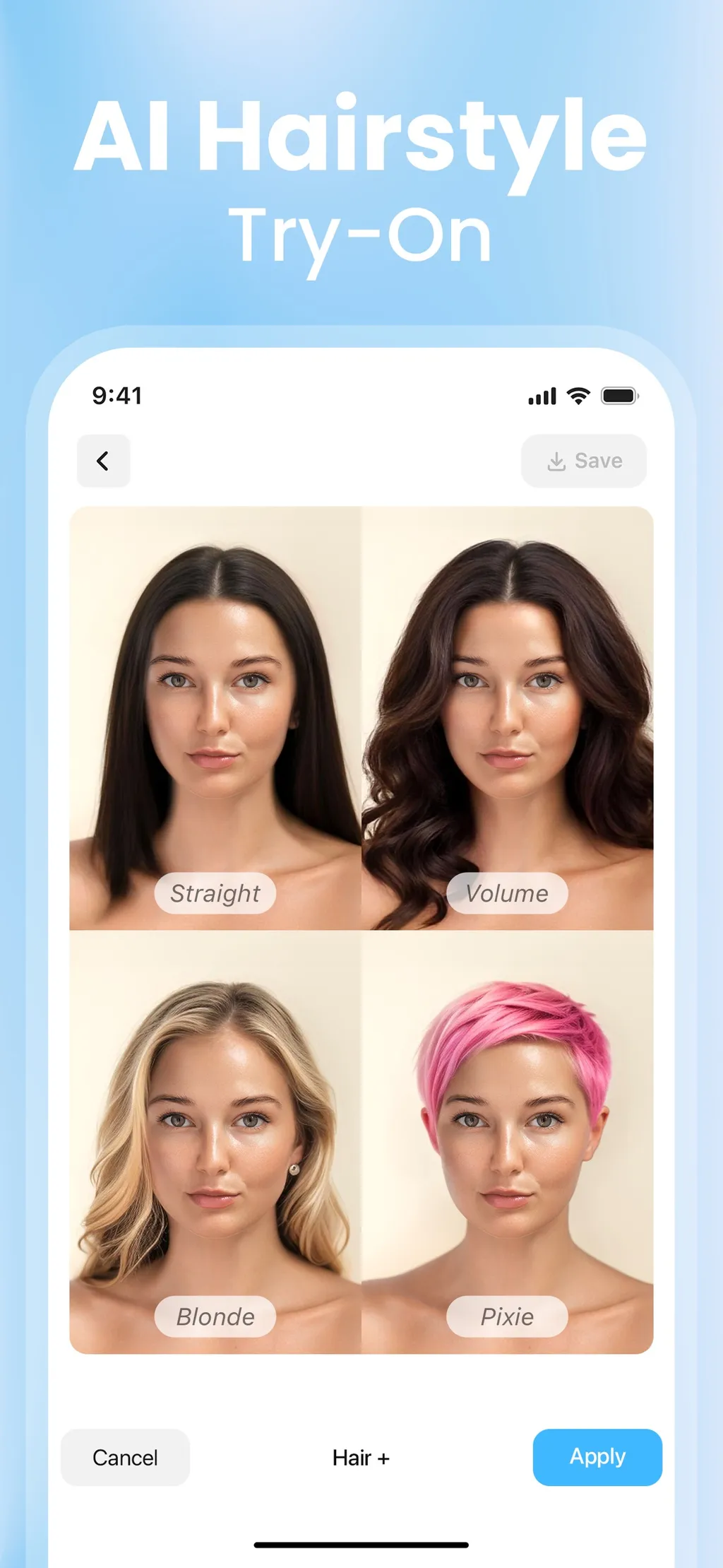 Hair AI: Hairstyle Filter, Cut App Store screenshot 6