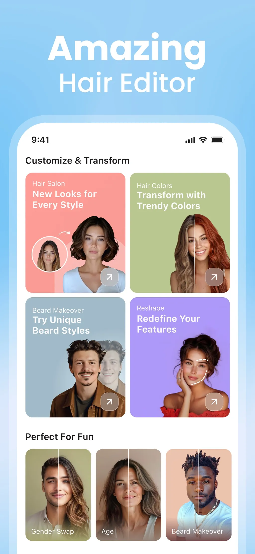 Hair AI: Hairstyle Filter, Cut App Store screenshot 10