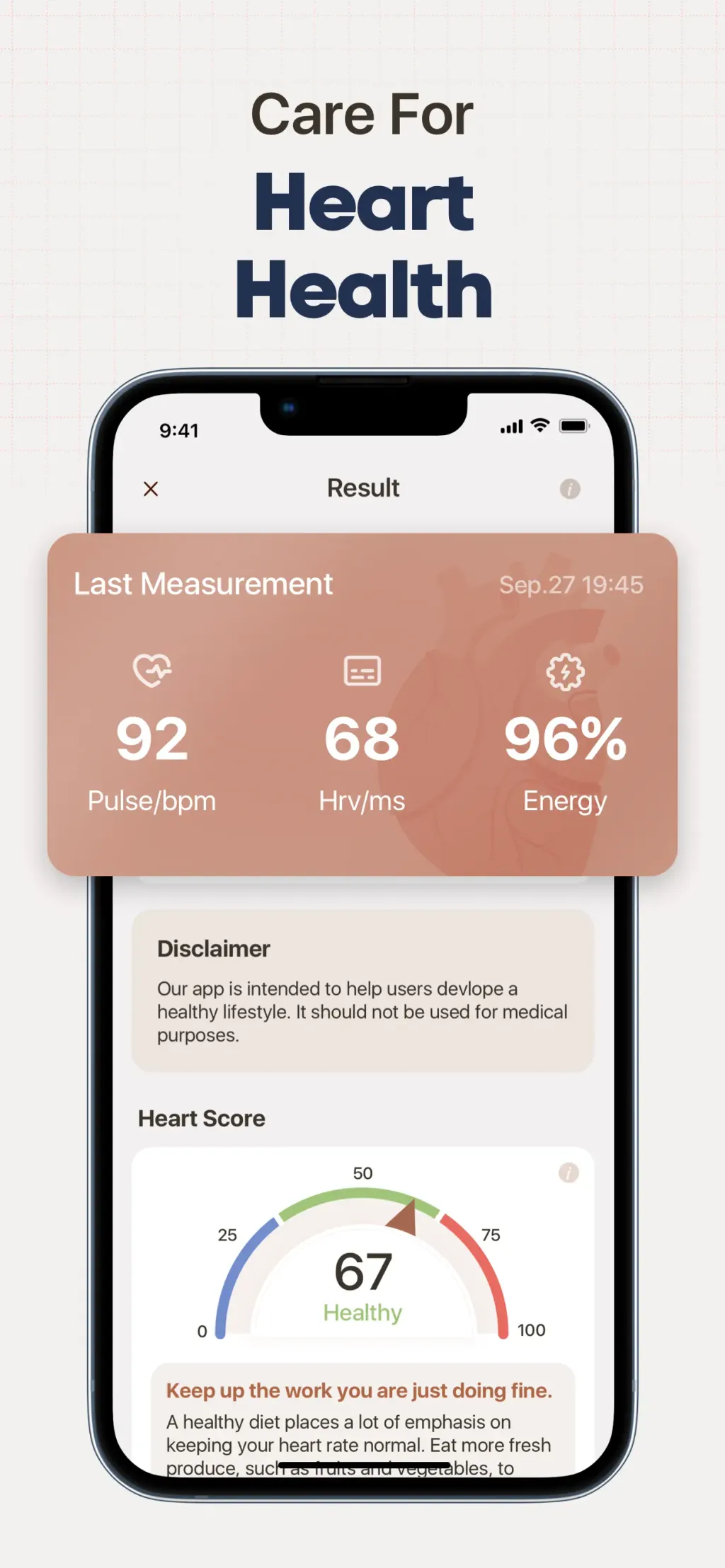 Health Mate: Life&Heart Health App Store screenshot 3