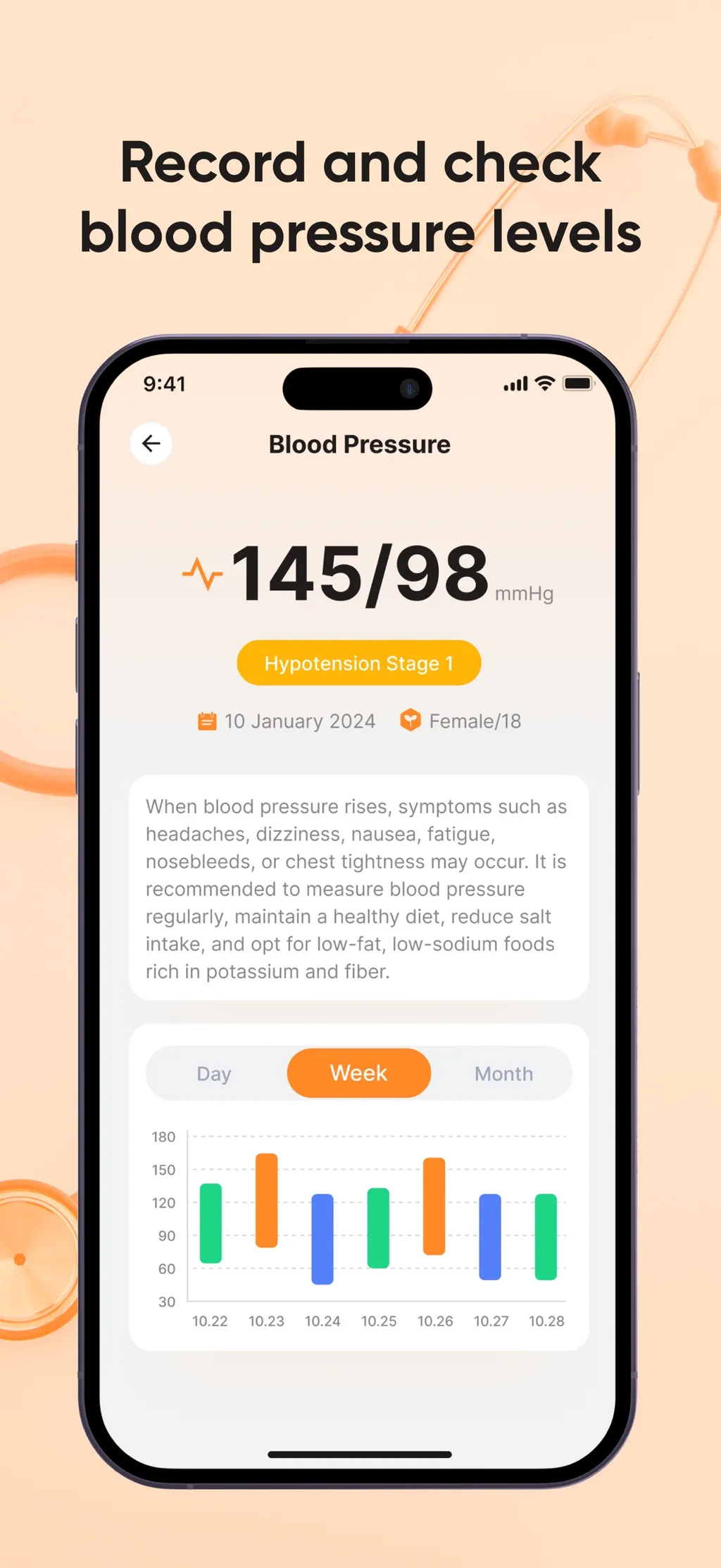 HealthGuard:Heart&Blood Sugar App Store screenshot 2