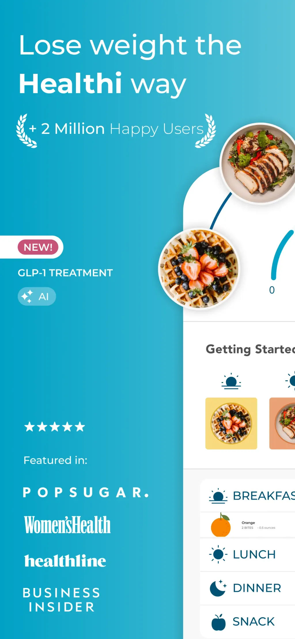 Healthi: Weight Loss, Diet App screenshot 1