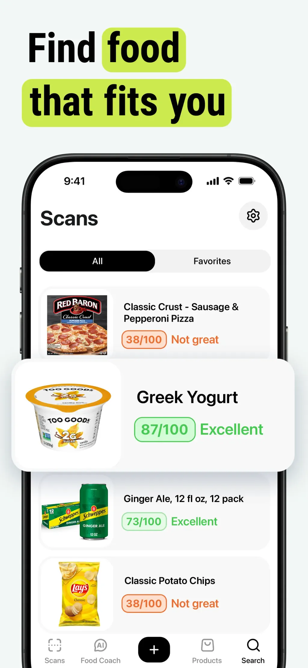 Healthy Food Scanner - OnFork screenshot 1