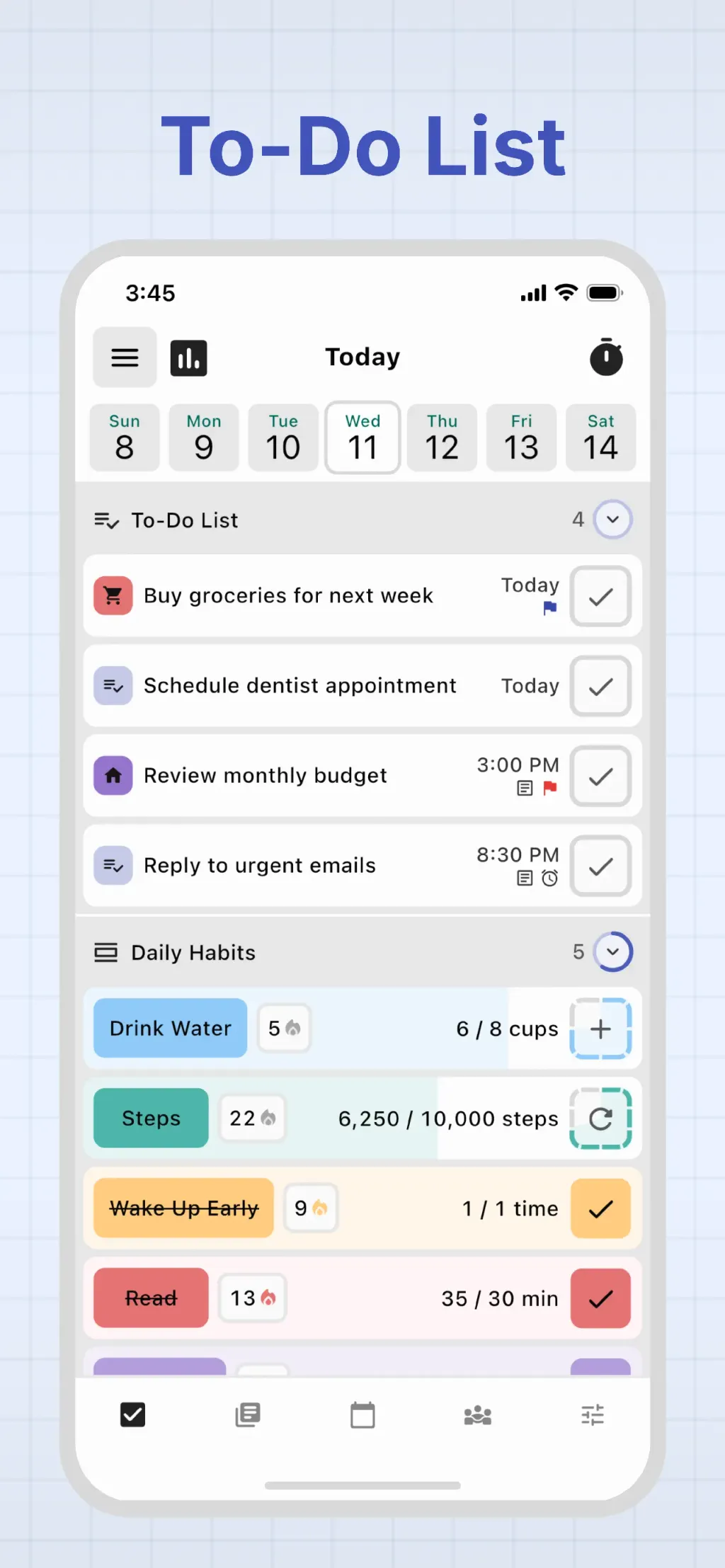 HelloHabit - Daily Planner screenshot 1