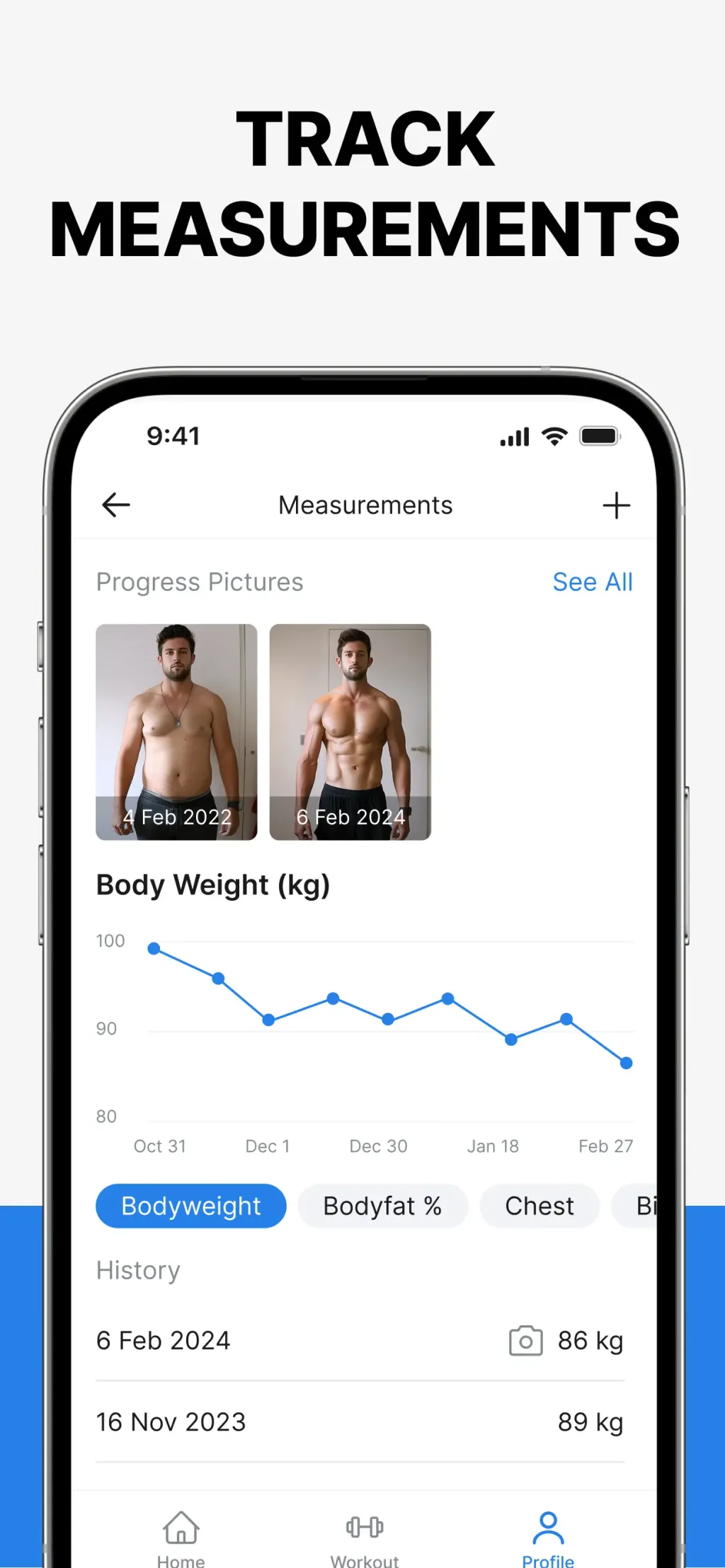 Hevy - Workout Tracker Gym Log App Store screenshot 6