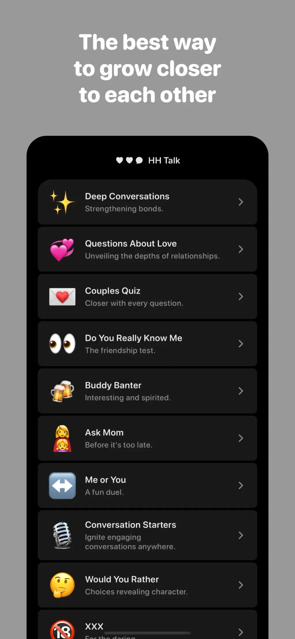 HH Talk - Deep Conversations screenshot 2