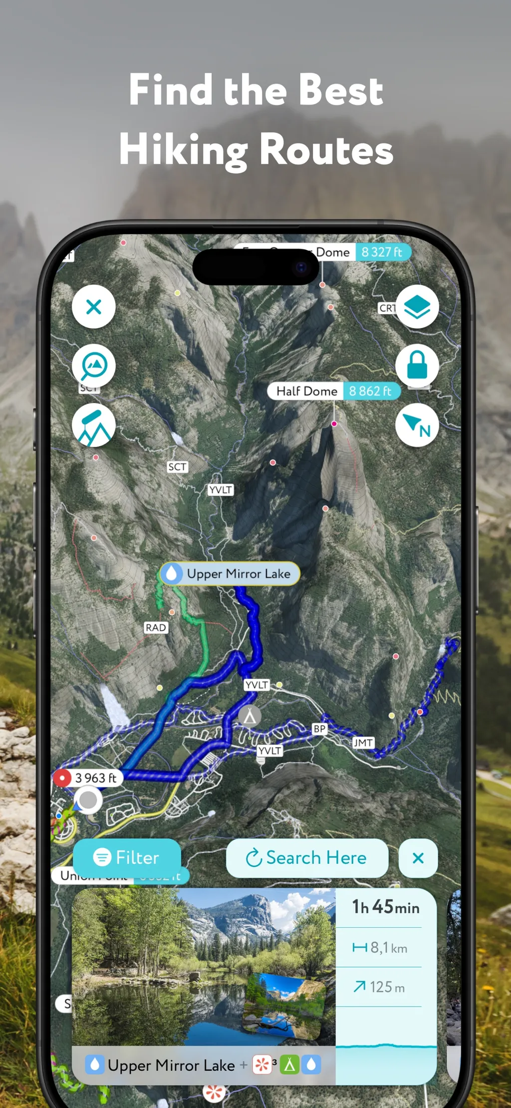 Hiking and Skiing - PeakVisor screenshot 2