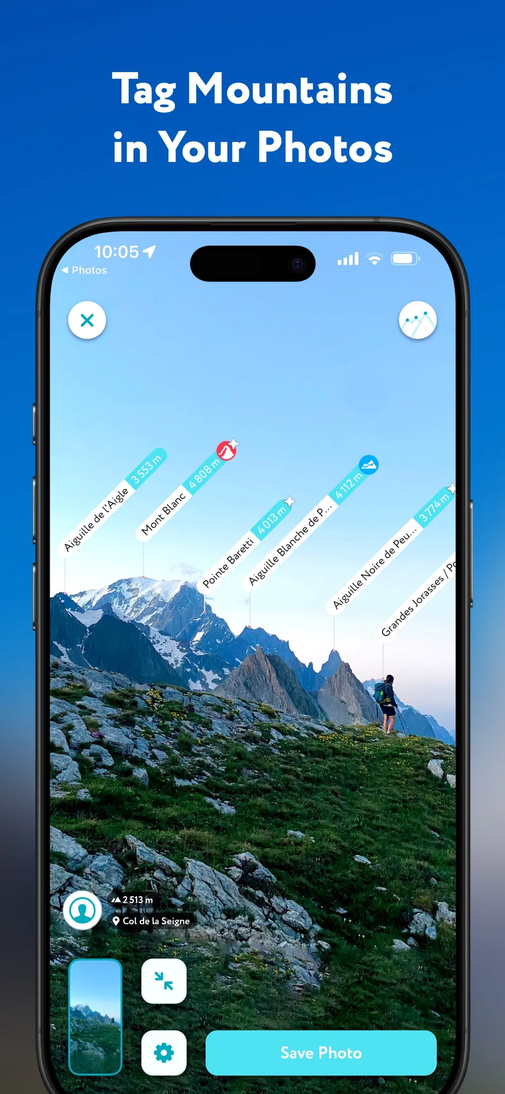 Hiking and Skiing - PeakVisor screenshot 1