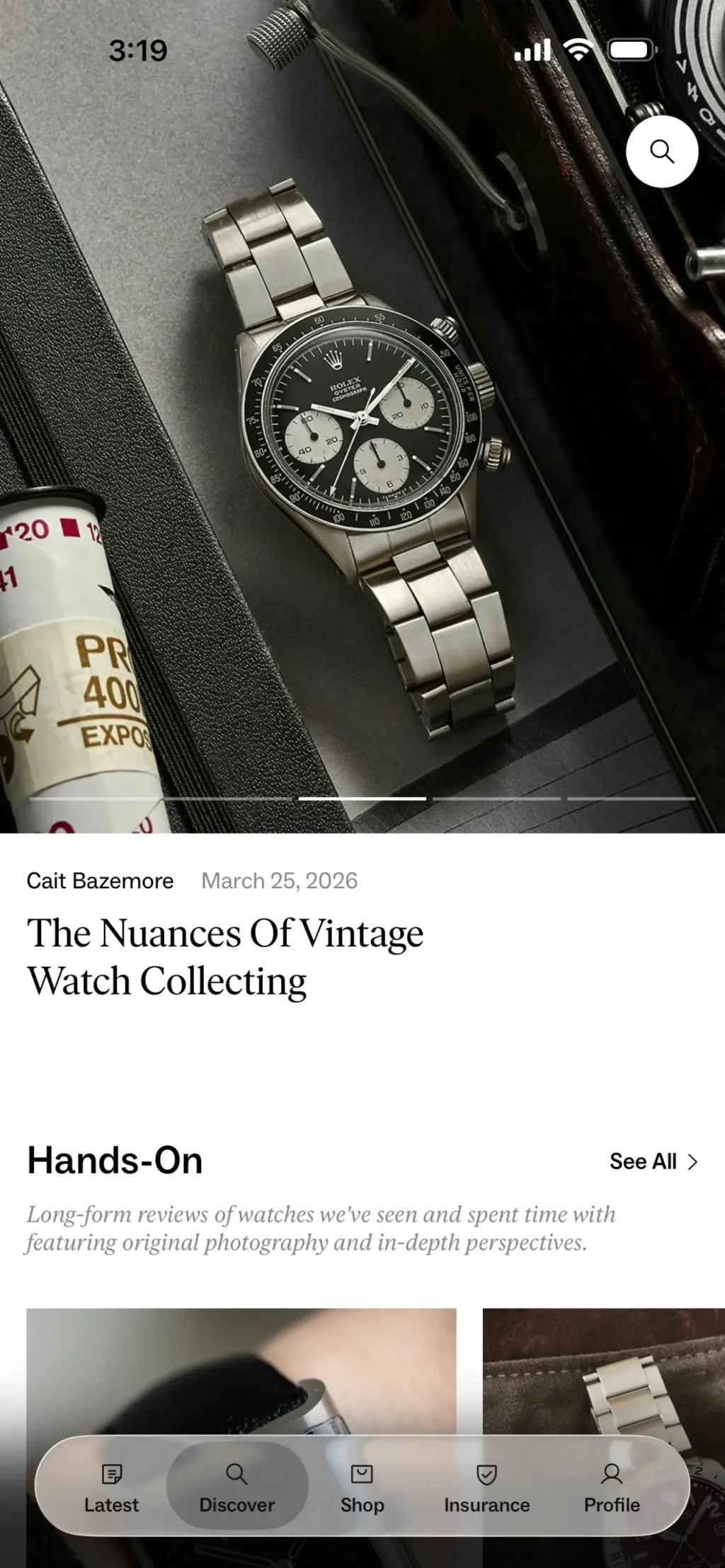 Hodinkee: All Things Watches App Store screenshot 2