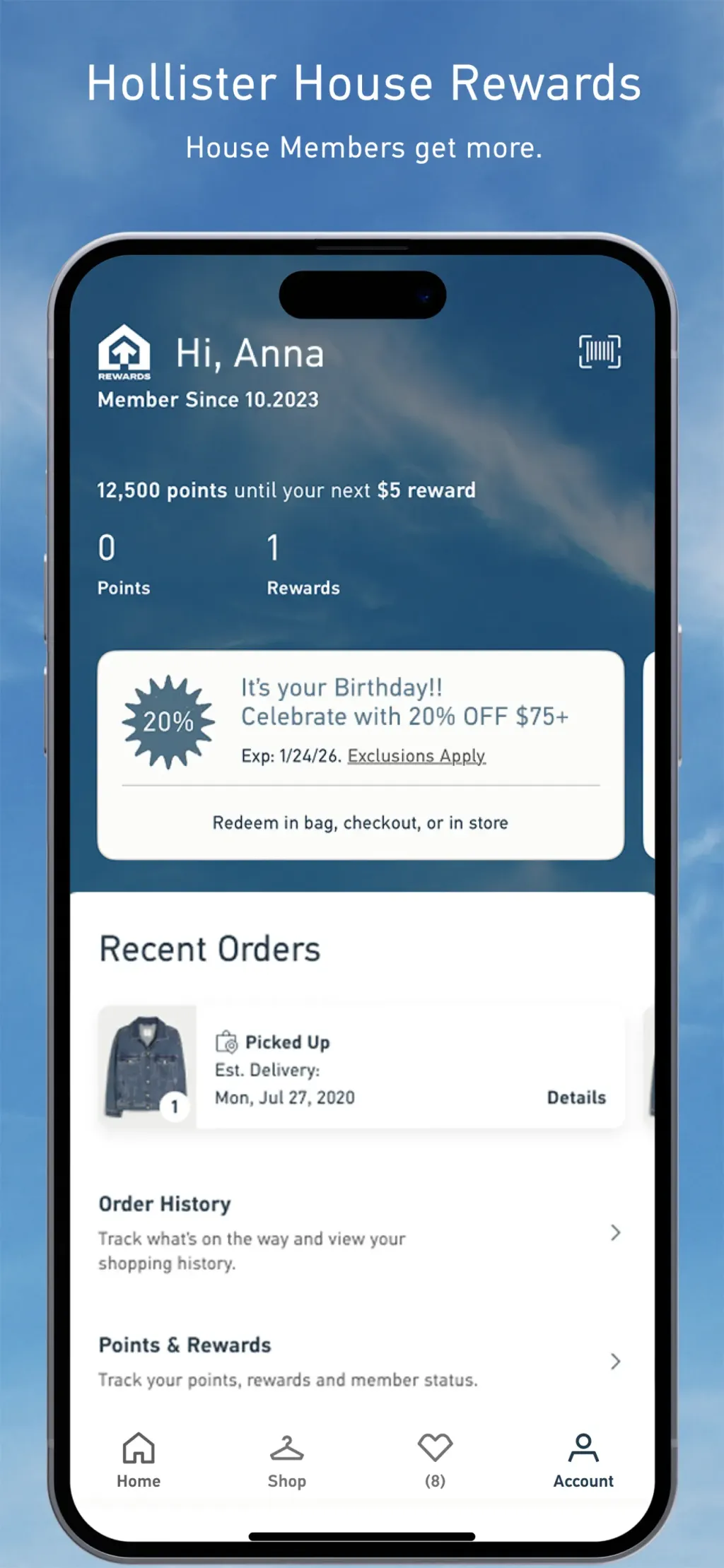 Hollister Co. App Store screenshot 2