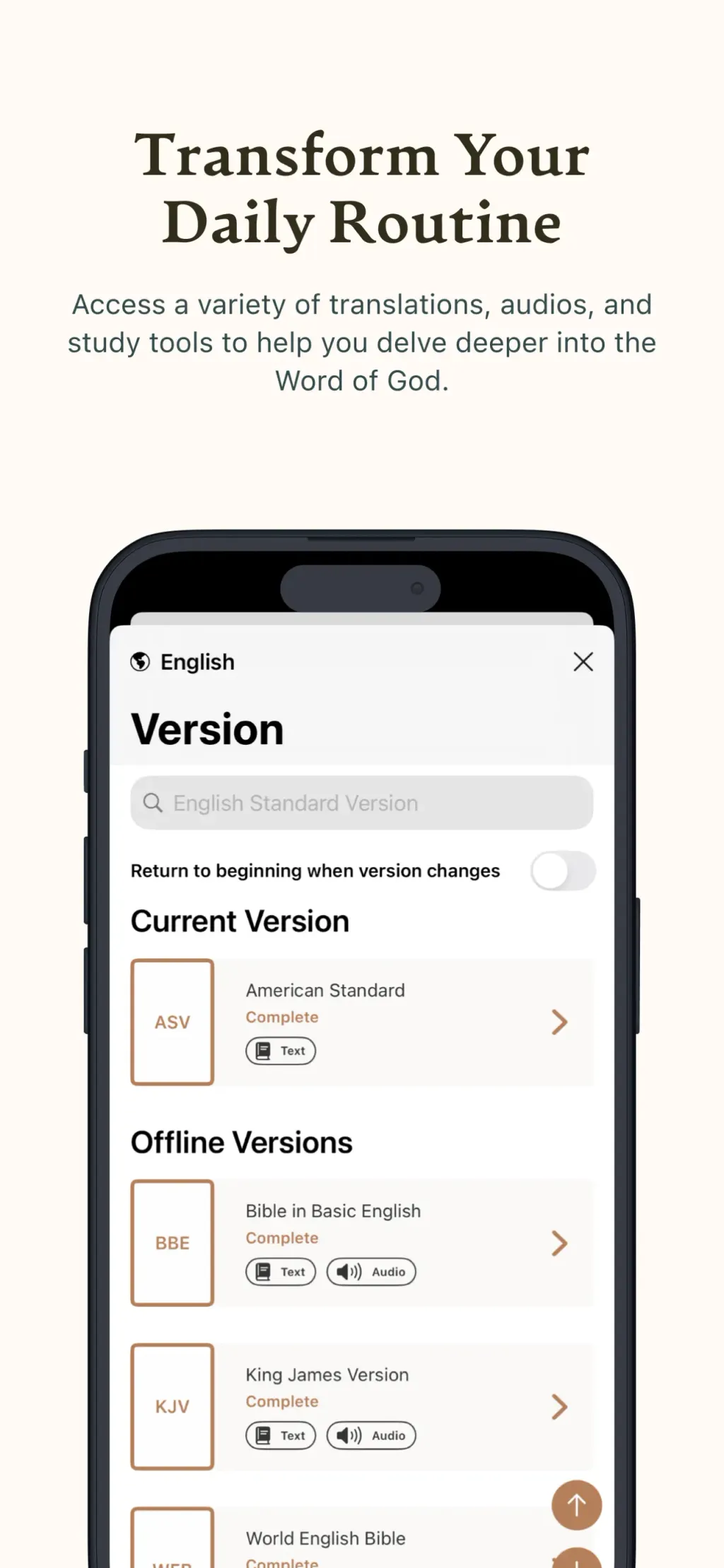 Holy Bible † Study God's Word App Store screenshot 6
