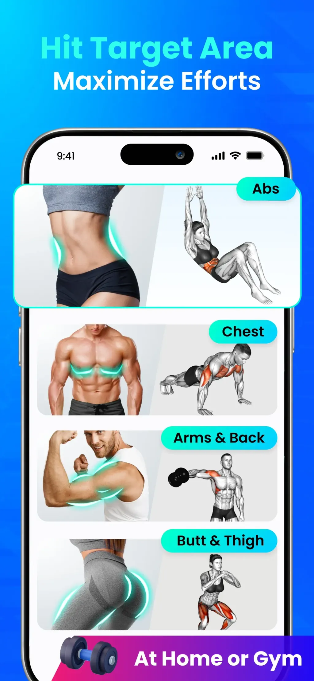 Home Workout - No Equipments screenshot 1
