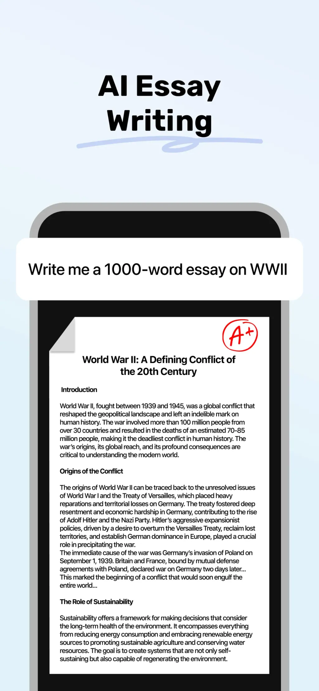 Homework AI - Math & Essay App App Store screenshot 4