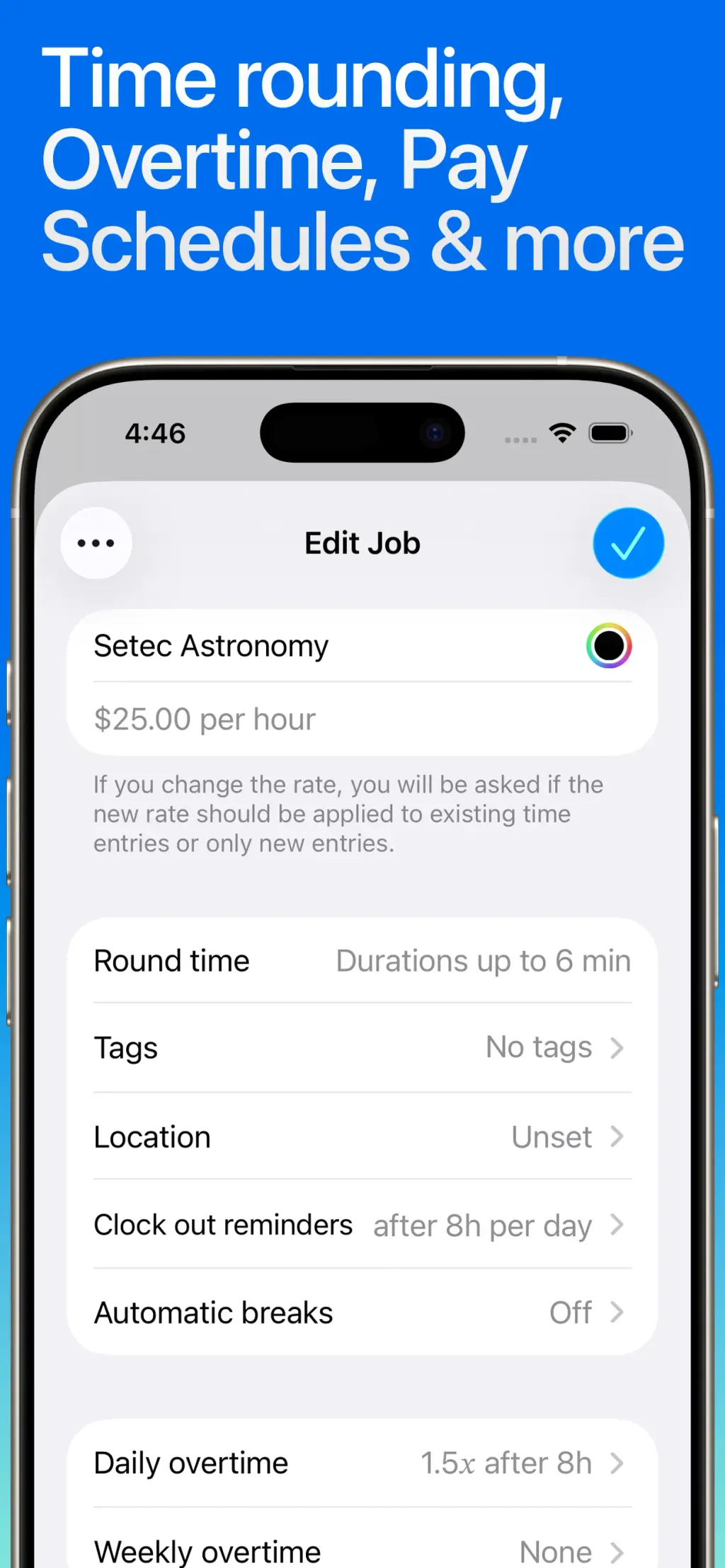 Hours Tracker: Time Tracking App Store screenshot 6