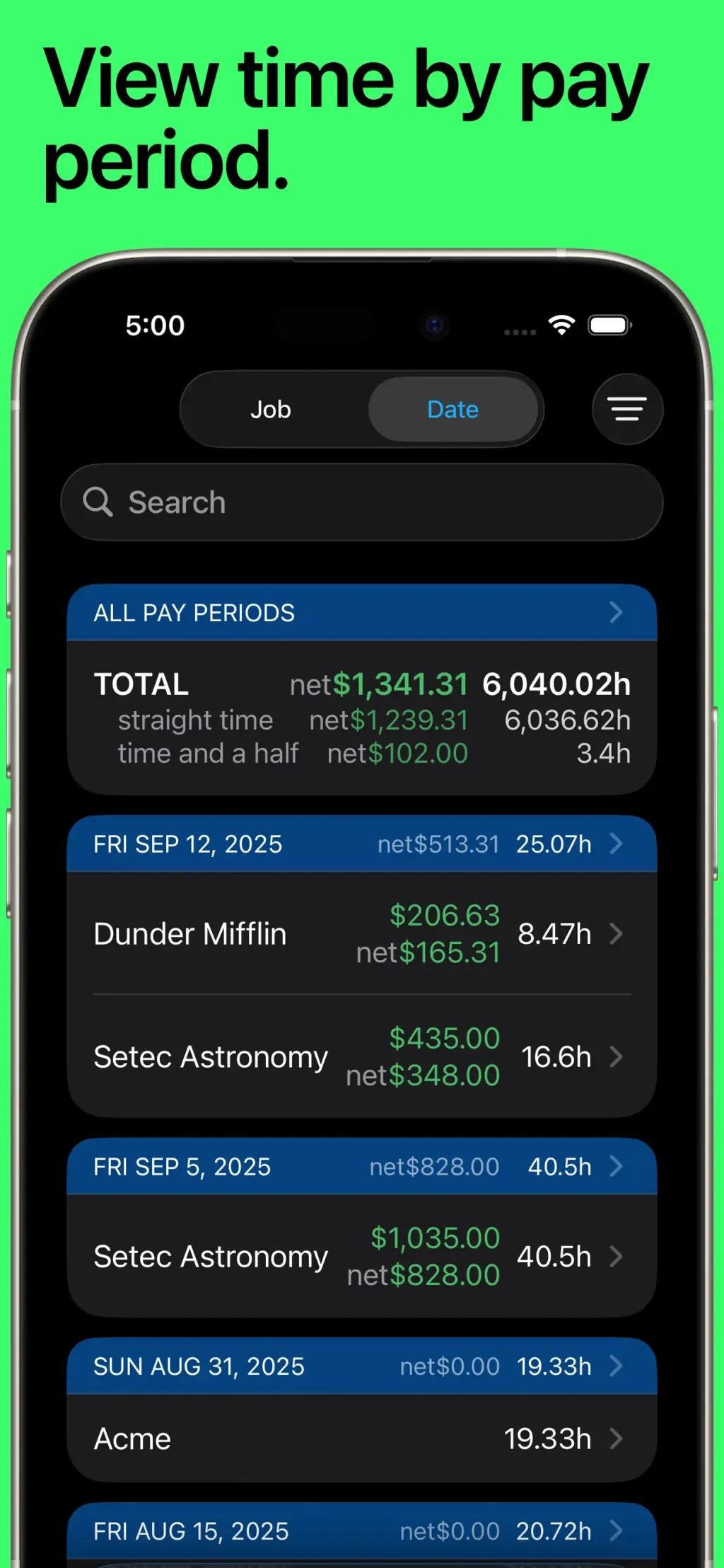 Hours Tracker: Time Tracking App Store screenshot 8