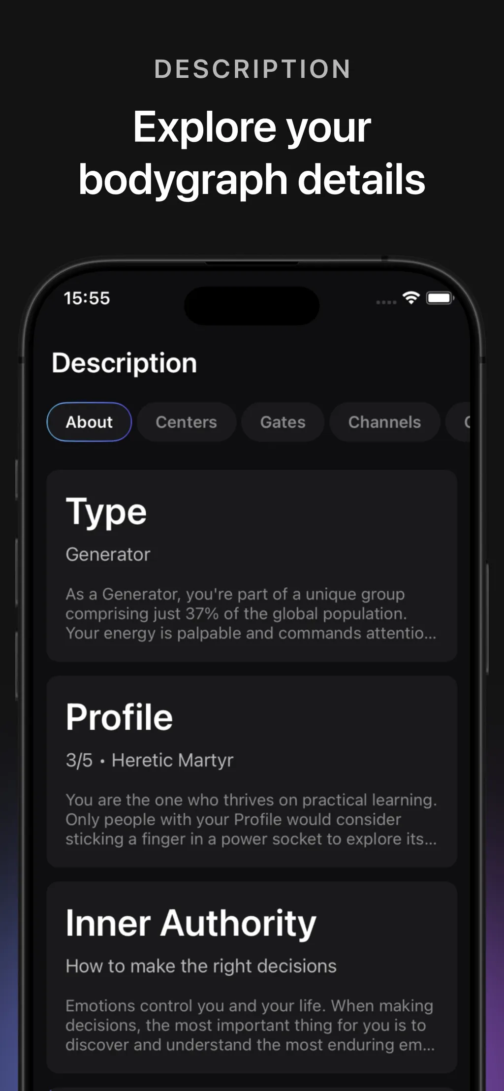 Human Design: HD Birth Chart App Store screenshot 5
