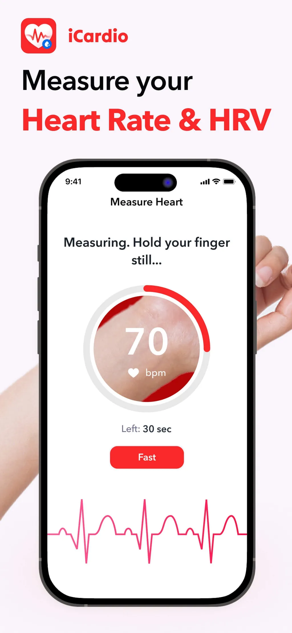 iCardio - Heart Rate Tracker App Store screenshot 1