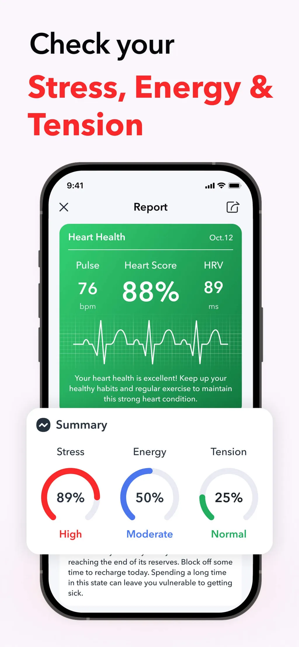 iCardio - Heart Rate Tracker screenshot 1