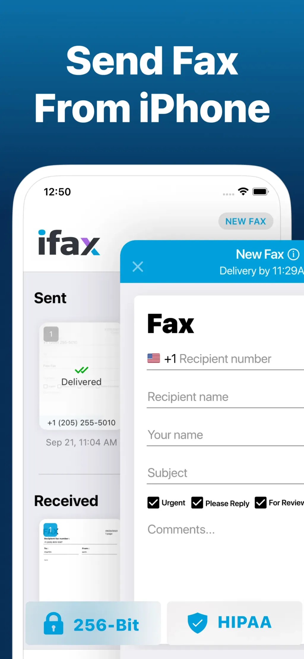 iFax App Send Fax From iPhone screenshot 1