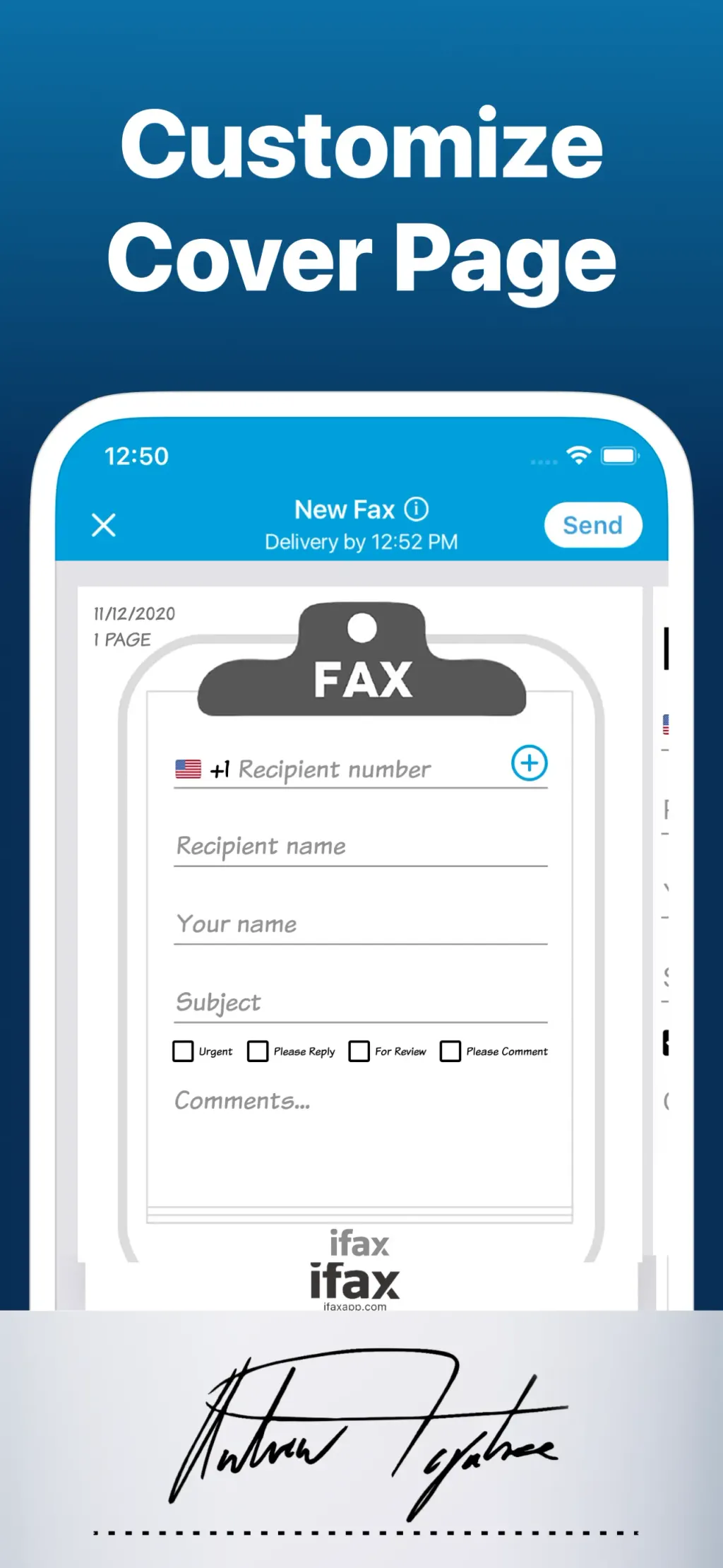 iFax App Send Fax From iPhone App Store screenshot 5