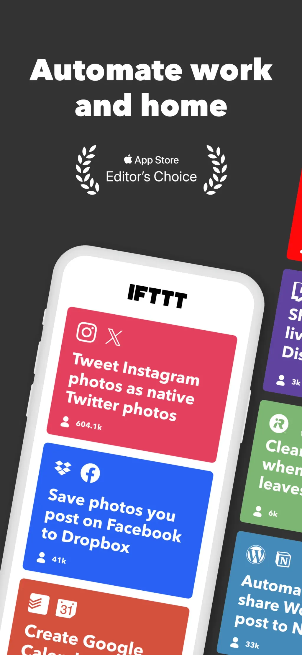 IFTTT - Automate work and home App Store screenshot 1