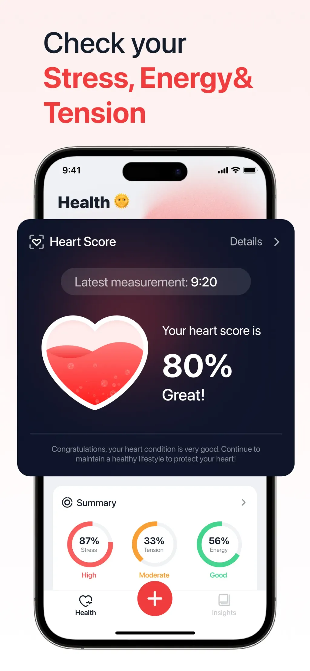 iHeart-Pulse Rate Monitor App. screenshot 2