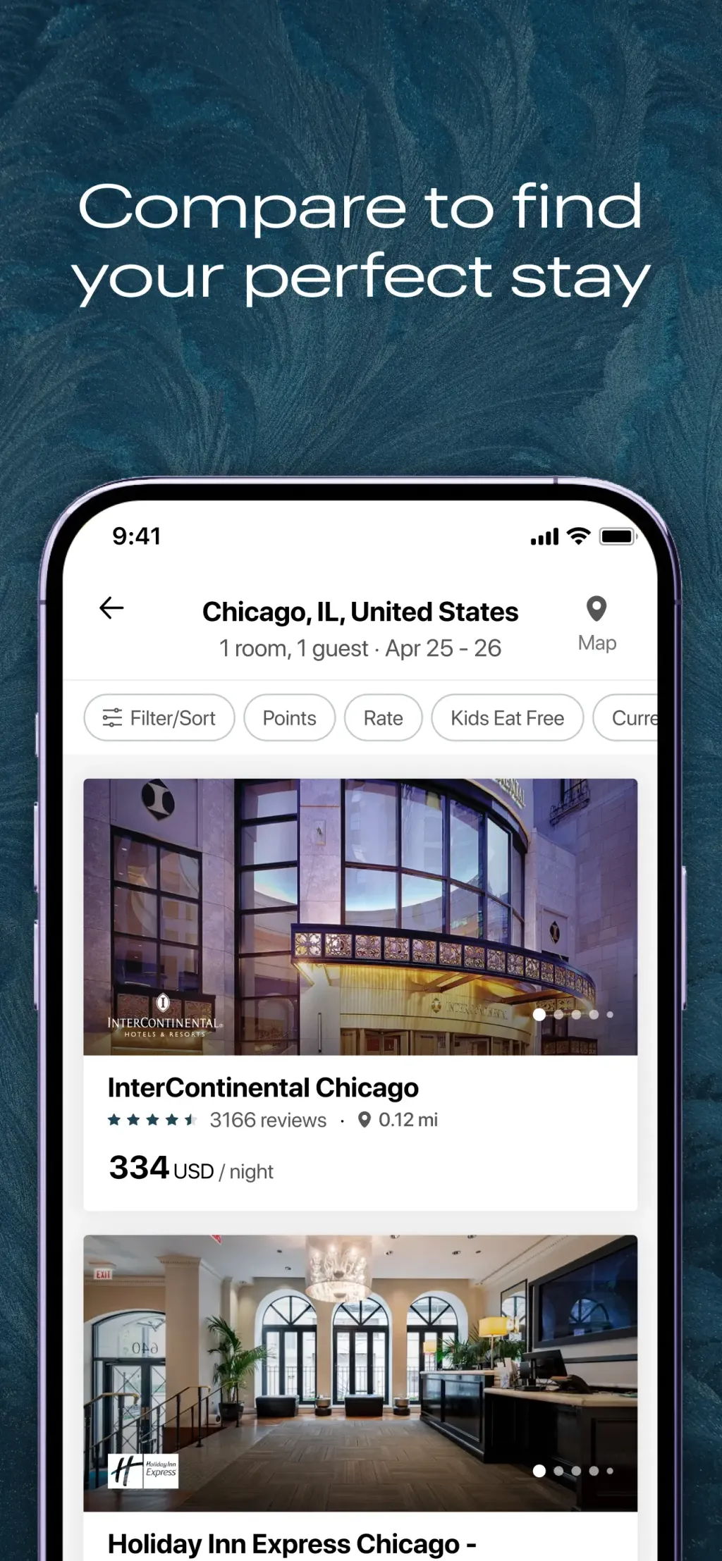 Hoteles y Recompensas IHG App Store screenshot 3
