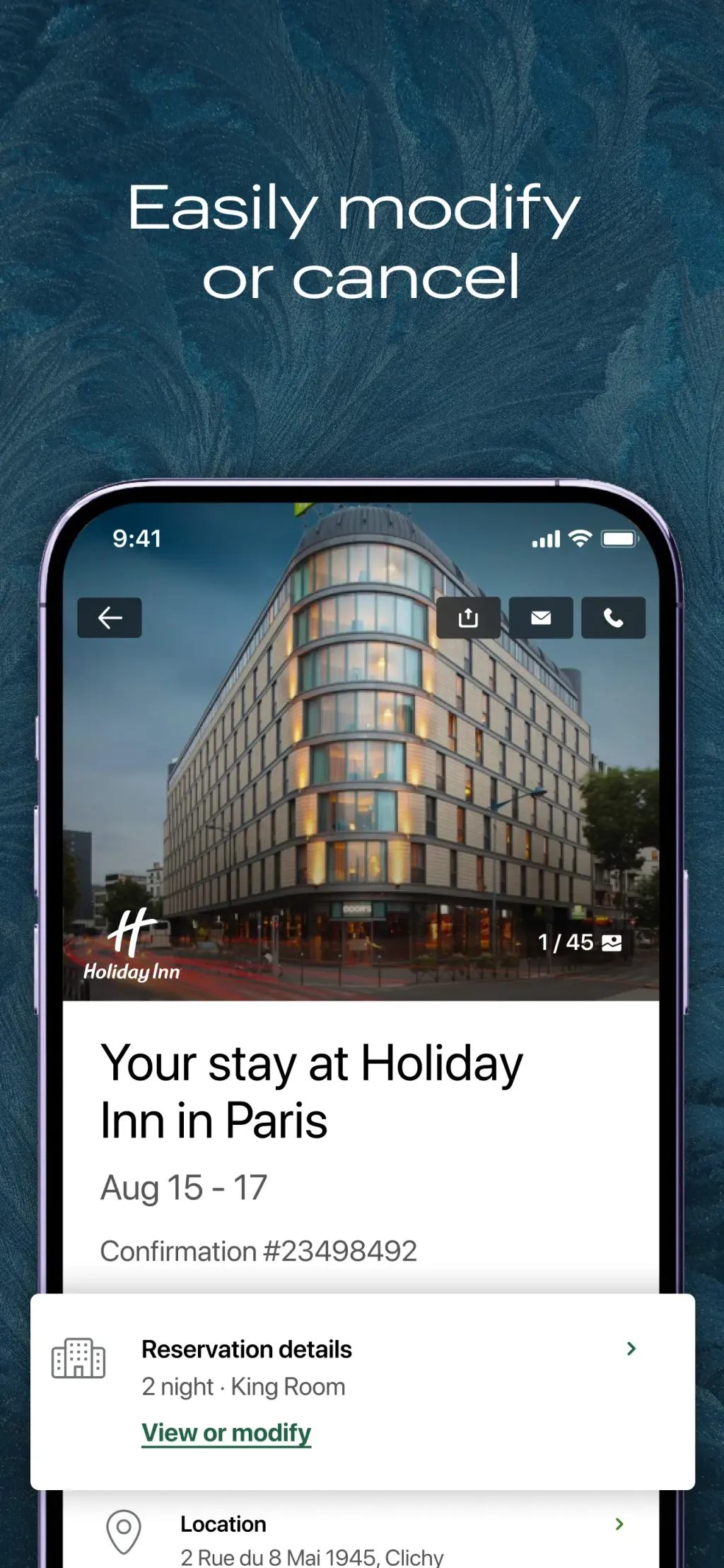 Hoteles y Recompensas IHG App Store screenshot 6