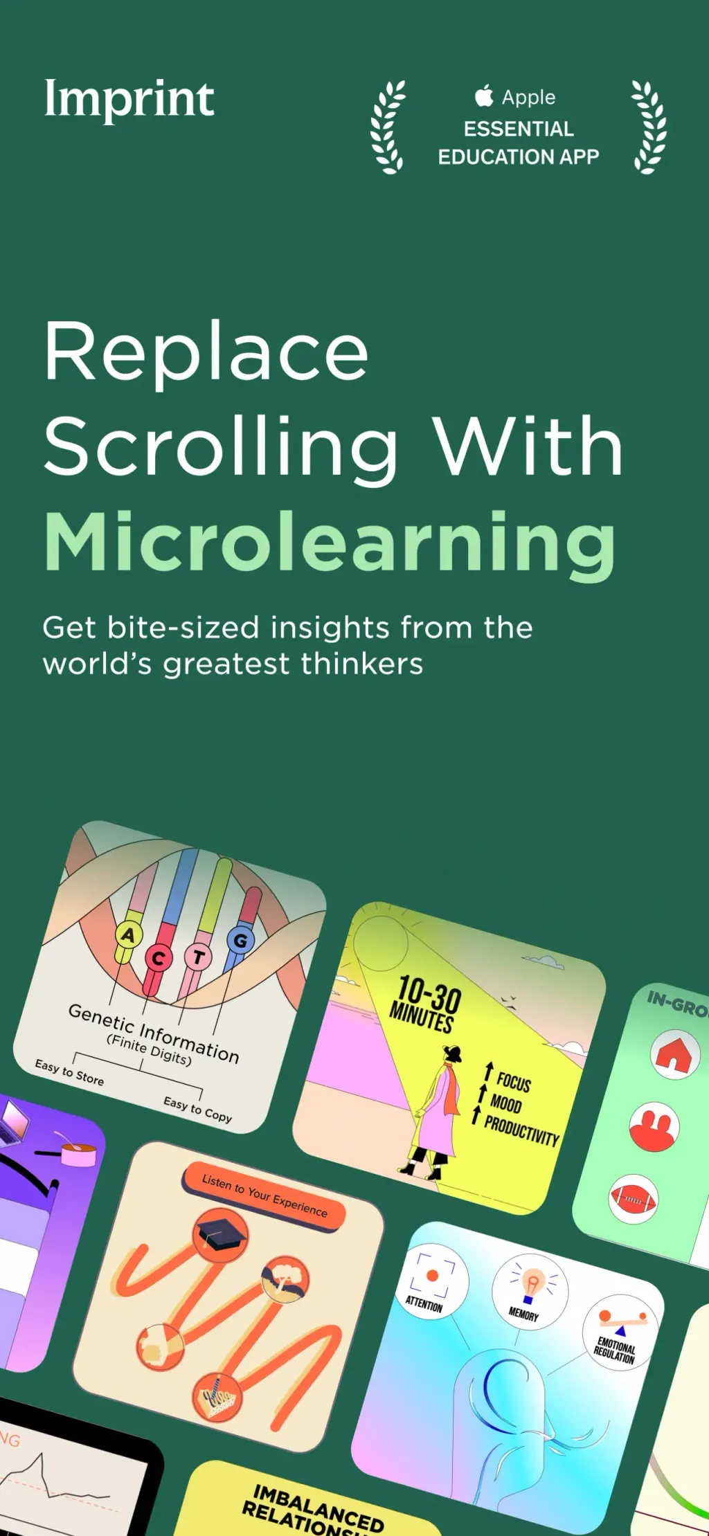 Imprint: Visual Micro Learning App Store screenshot 1