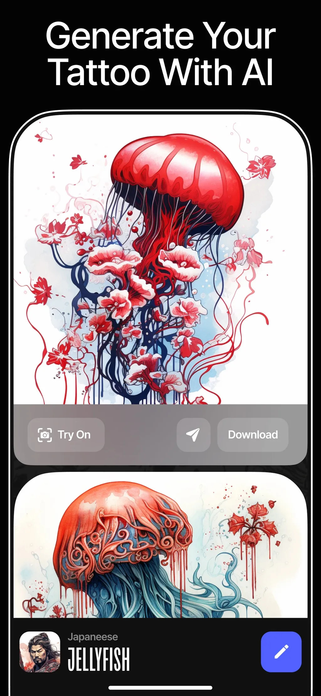 InkAI: AI Tattoo Generator App Store screenshot 1