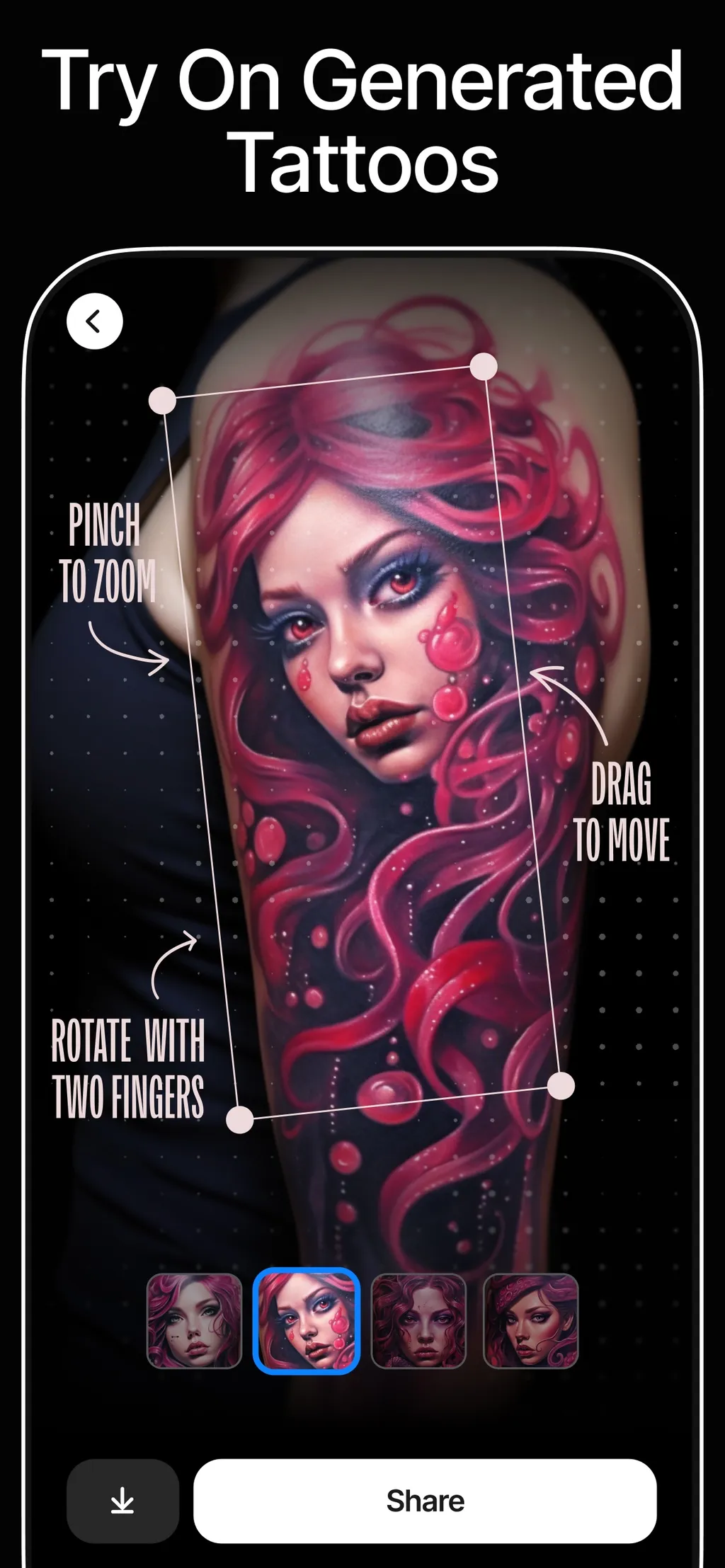InkAI: AI Tattoo Generator App Store screenshot 2