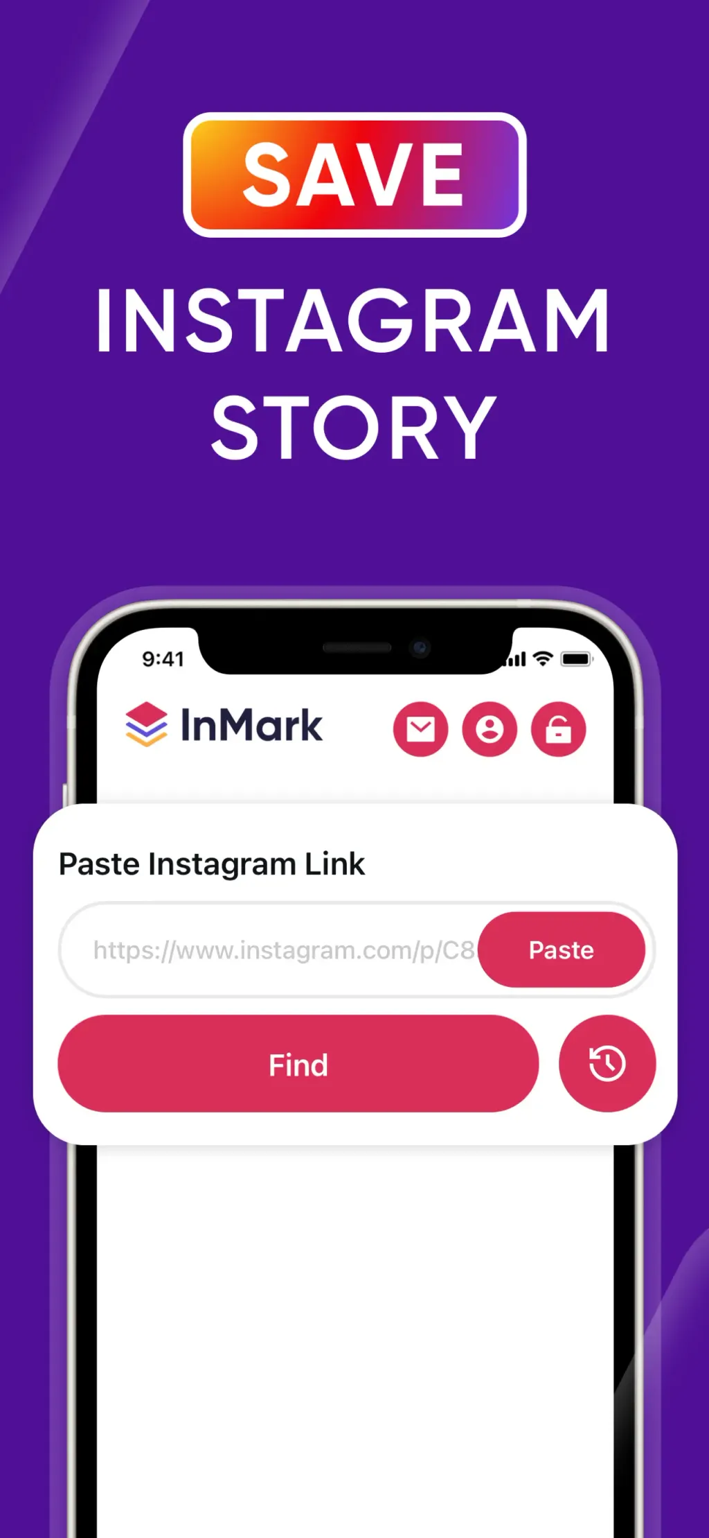 InMark: IG Reels Stories Posts App Store screenshot 1